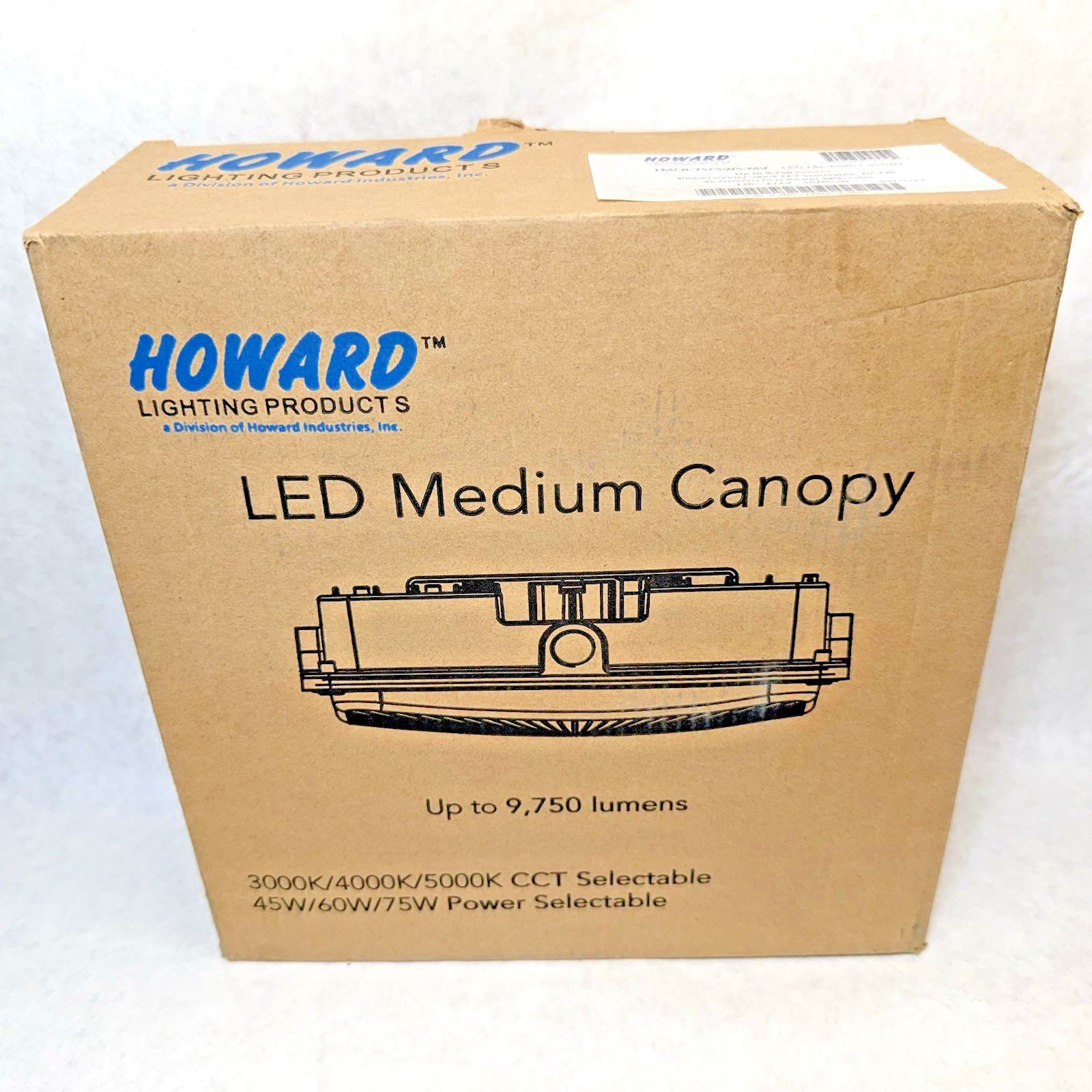NEW Howard Lighting LMCB-75CSWS-MV LED Canopy, 120-277V, Outdoor Rated IP65