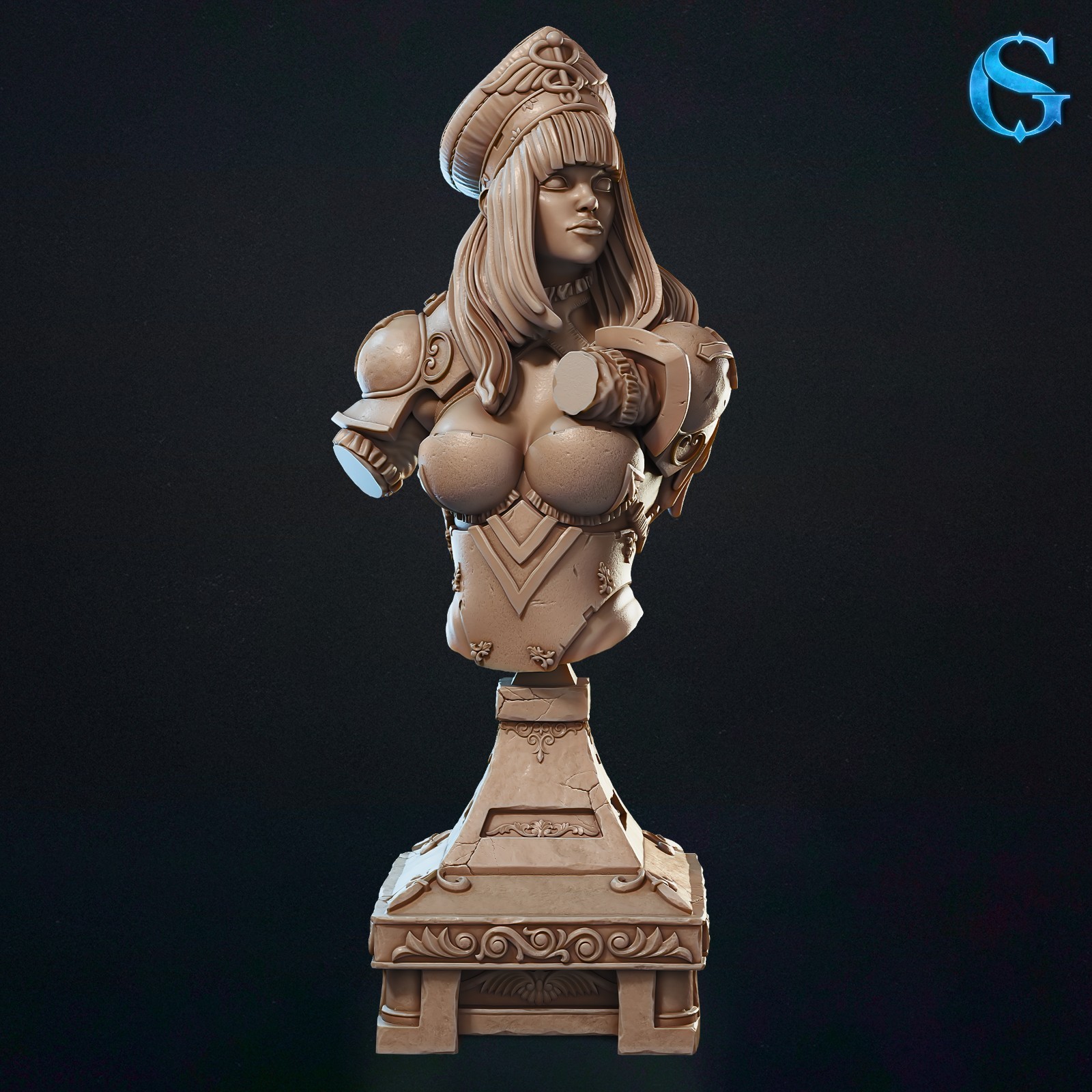 Dungeons and Dragons - HD Resin Print - Female Human Bust - Esclipia - Cleric