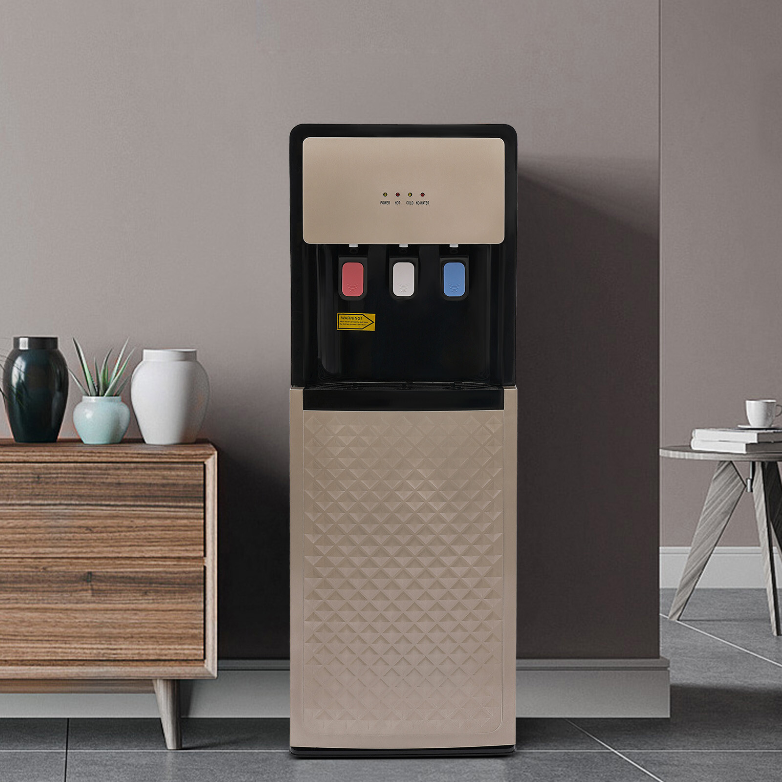 500W Bottom Loading Water Cooler Dispenser Hot & Cold Water Floor Standing