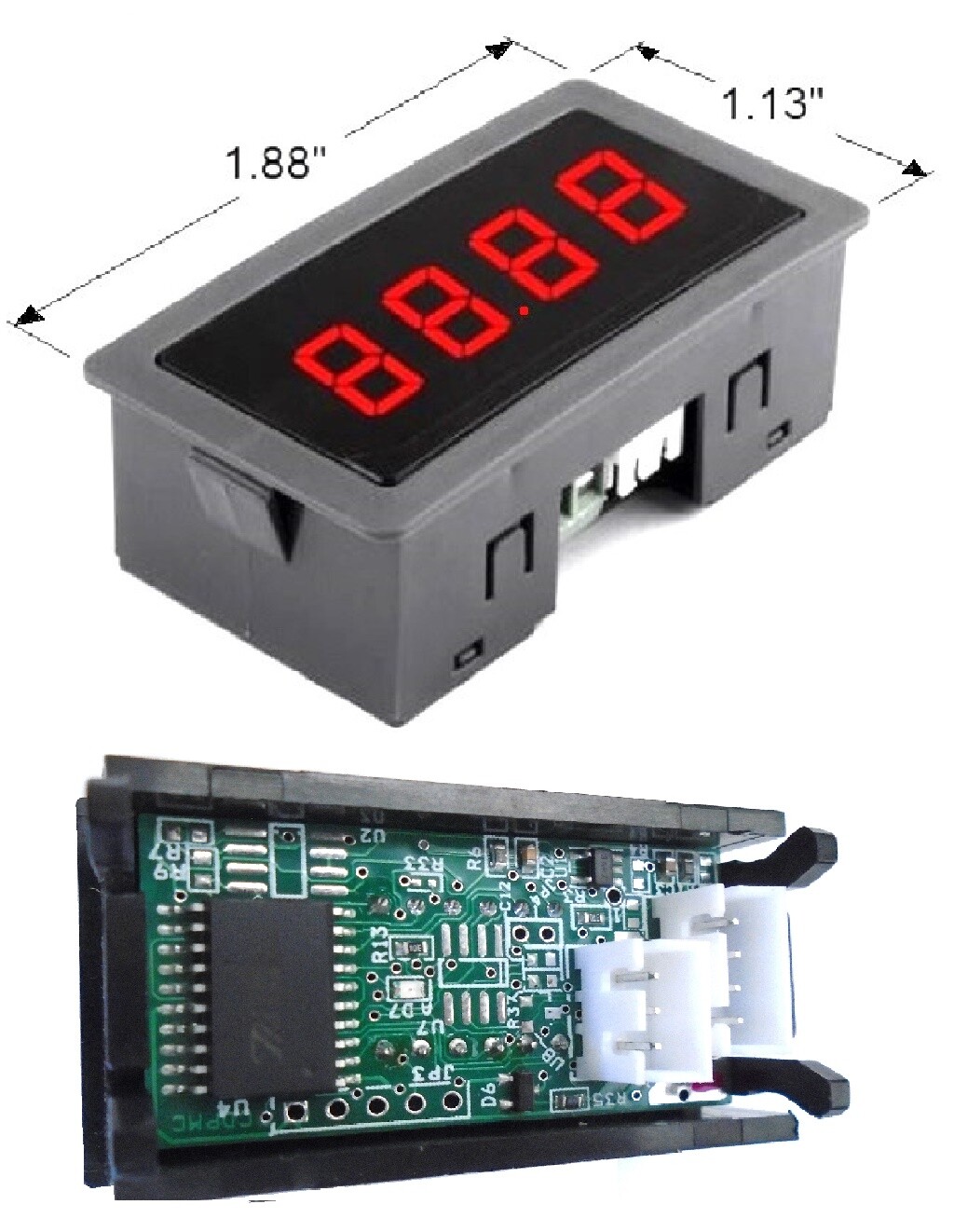100mv, 200mv Panel Meter Digitally Scaleable RS232, RS485