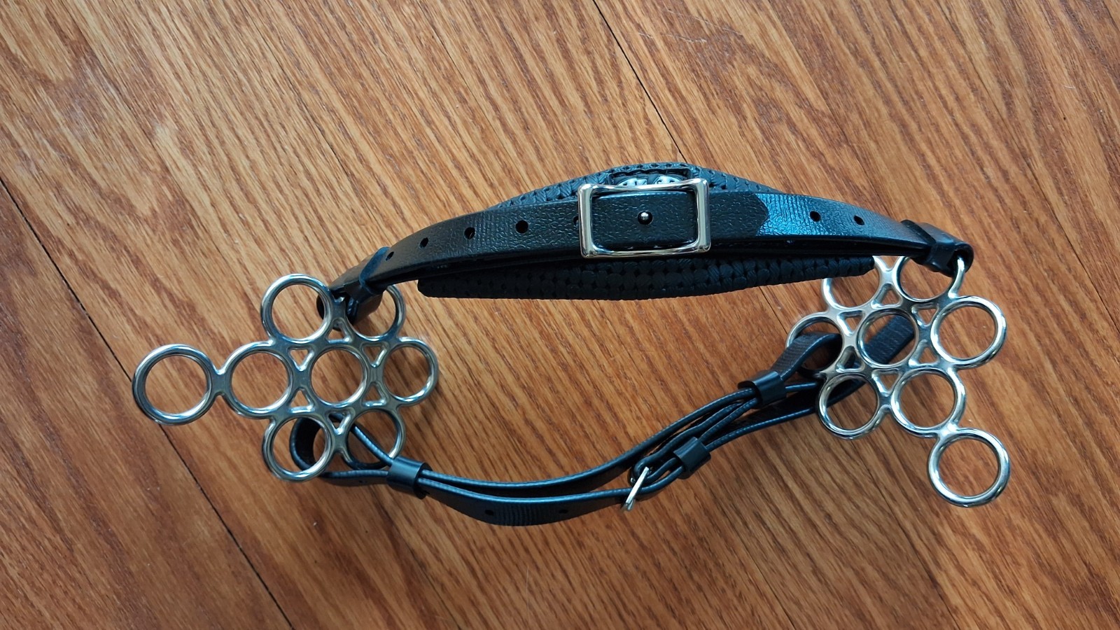 Zilco Flower Padded Hackamore Waffle pvc beta biothane SS adjustable shank Horse
