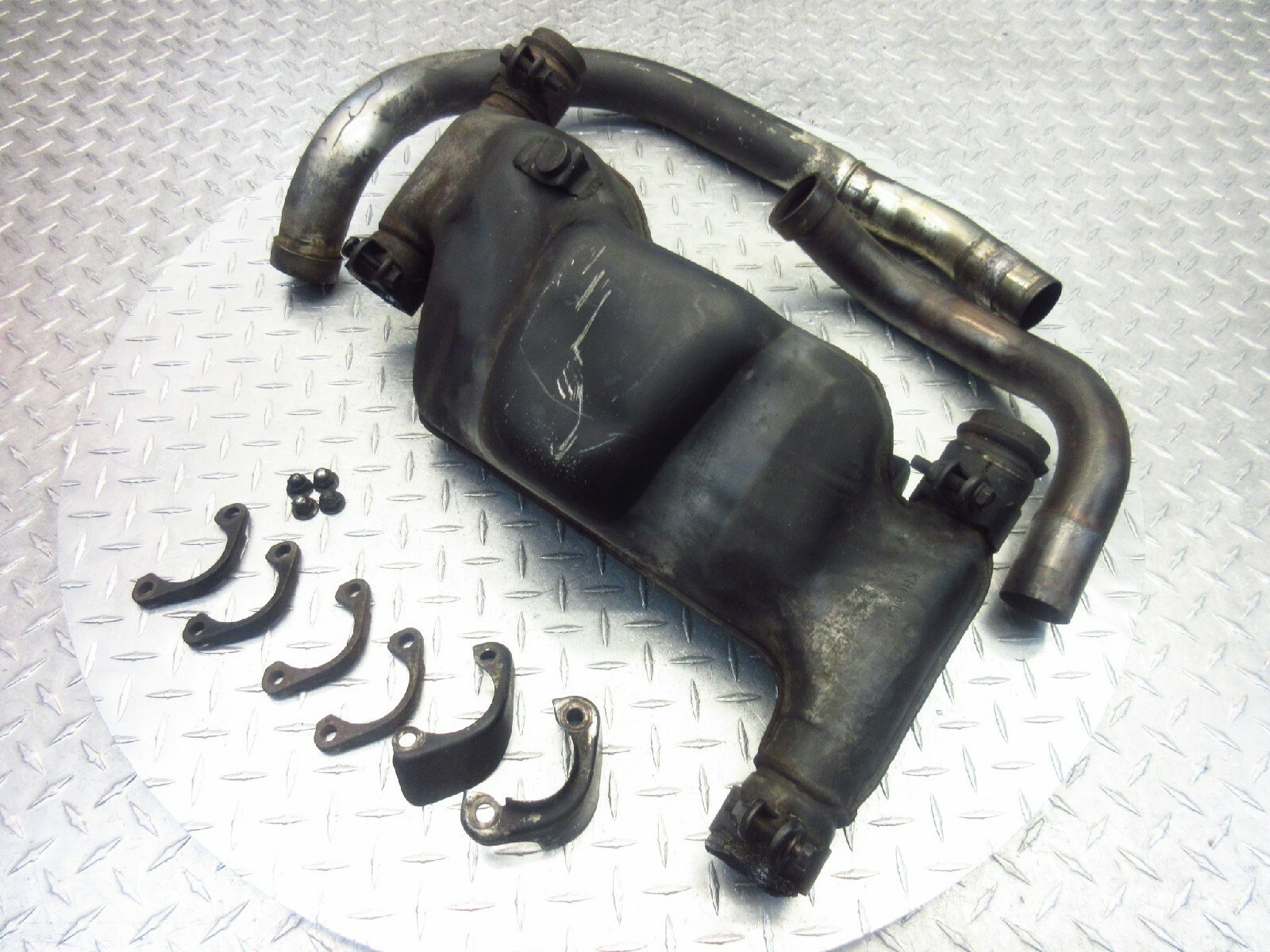 2002 96-05 Kawasaki Vulcan 750 VN750 OEM Exhaust Expansion Chamber Headers Lot