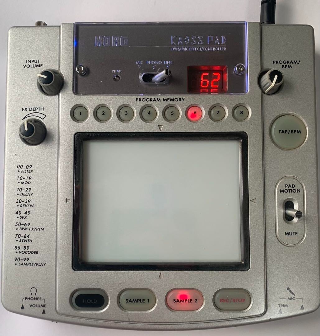 KORG KAOSS PAD KP2 Dynamic Effect Controller DJ Effector Sampler Musical Gear