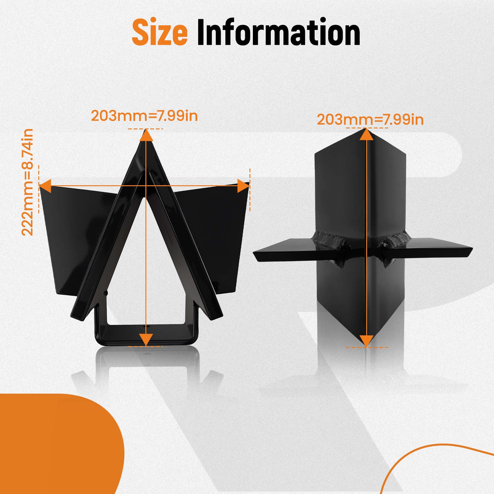 4 Way Wedge for Swisher Log Splitter 22 28 34 Ton Steel Powder Coated