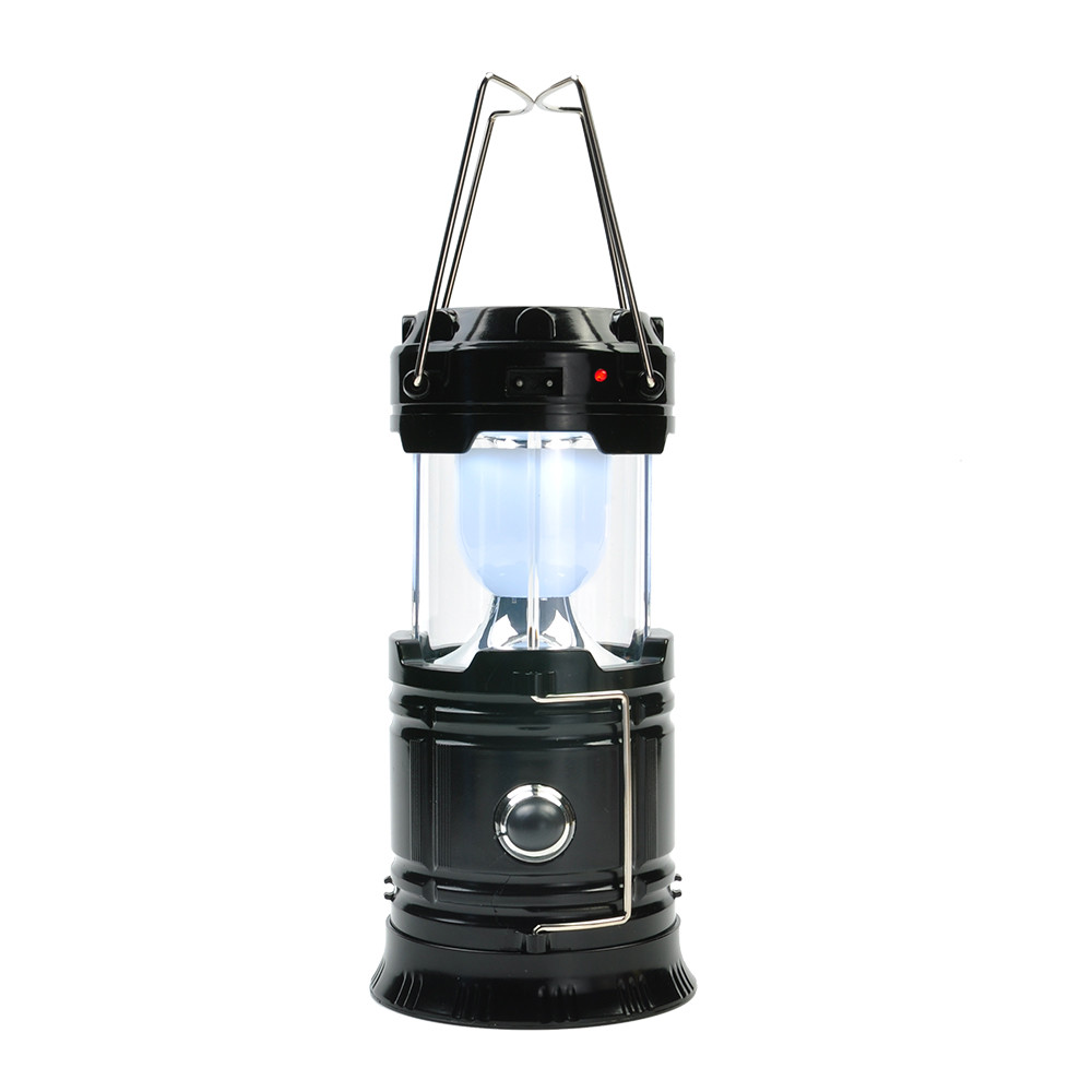 Solar Rechargeable LED Flashlight Power Camping Tent Light Torch Lantern Lamp us