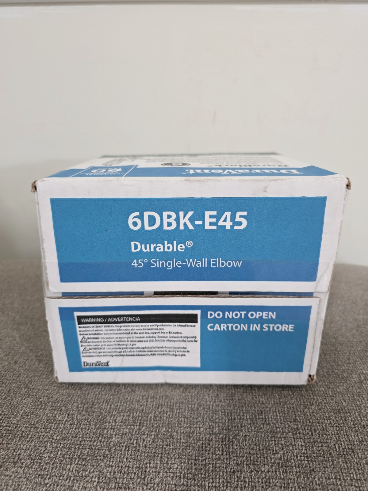 DURAVENT 6" DURABLACK- 45 Degree Elbow #6DBK-E45