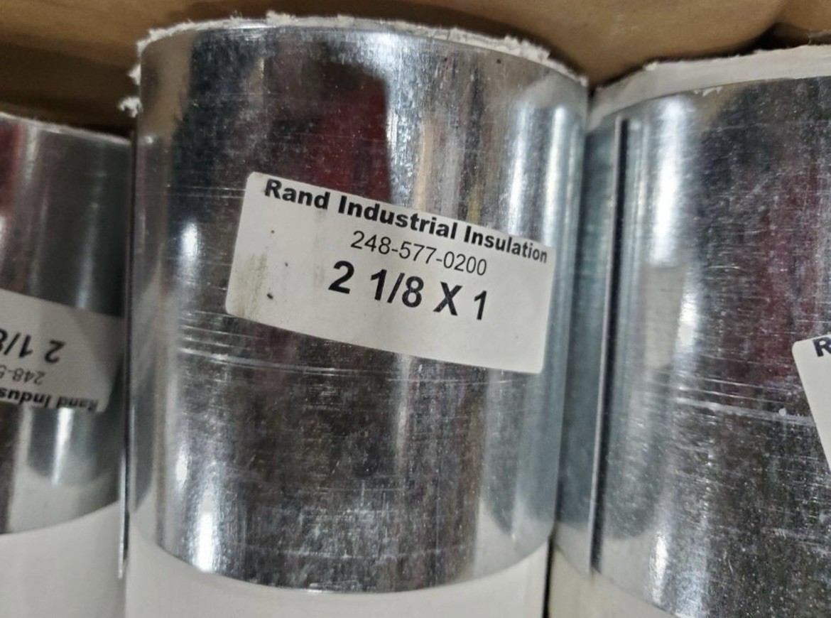 RAND  Calcium Silicate Through Wall  Pipe Insulation /with Shields 2-1/8 x 1