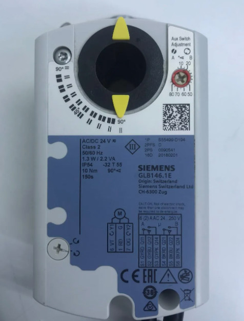 1pcs Siemens GLB146.1E electric switch regulating damper actuator.