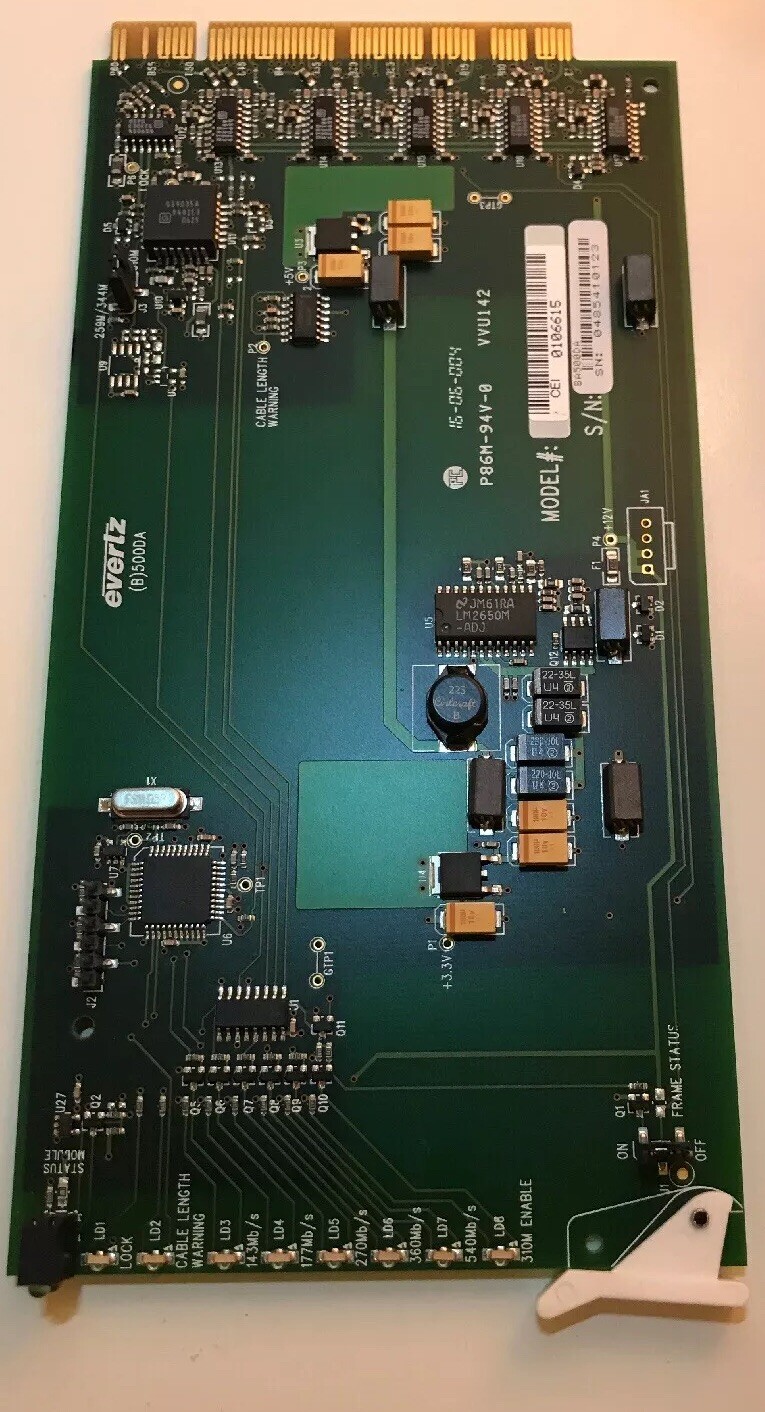 Evertz 500DA, SDI, ASI, Reclocking Distribution Amplifier