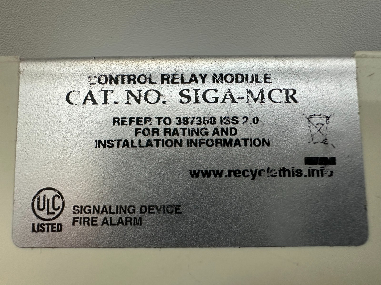 EDWARDS EST SIGA-MCR MODULE CONTROL RELAY FREE SHIPPING !!!