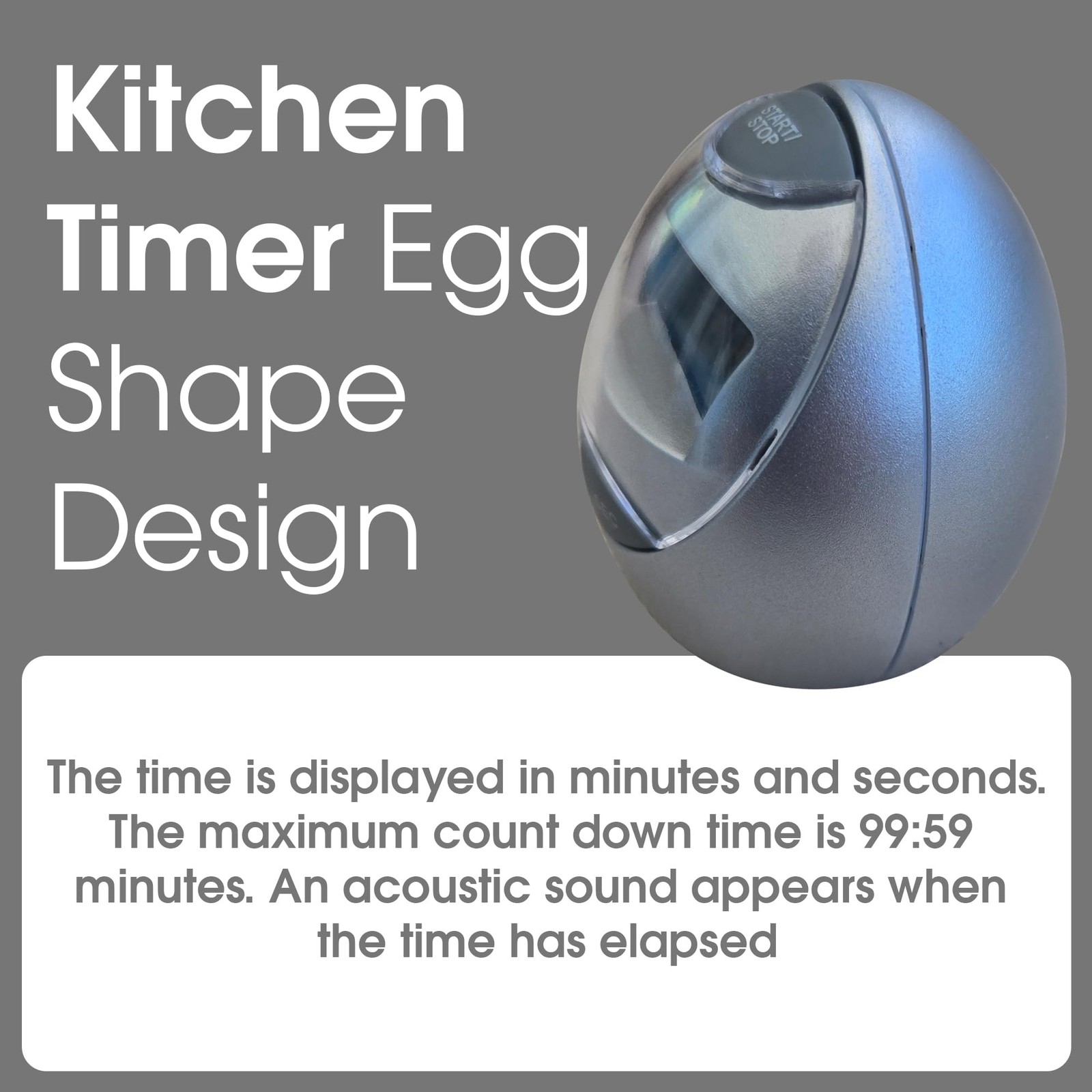 Digital Kitchen Timer Magnetic – Loud Alarm Countdown Timer & Stopwatch, Larg...