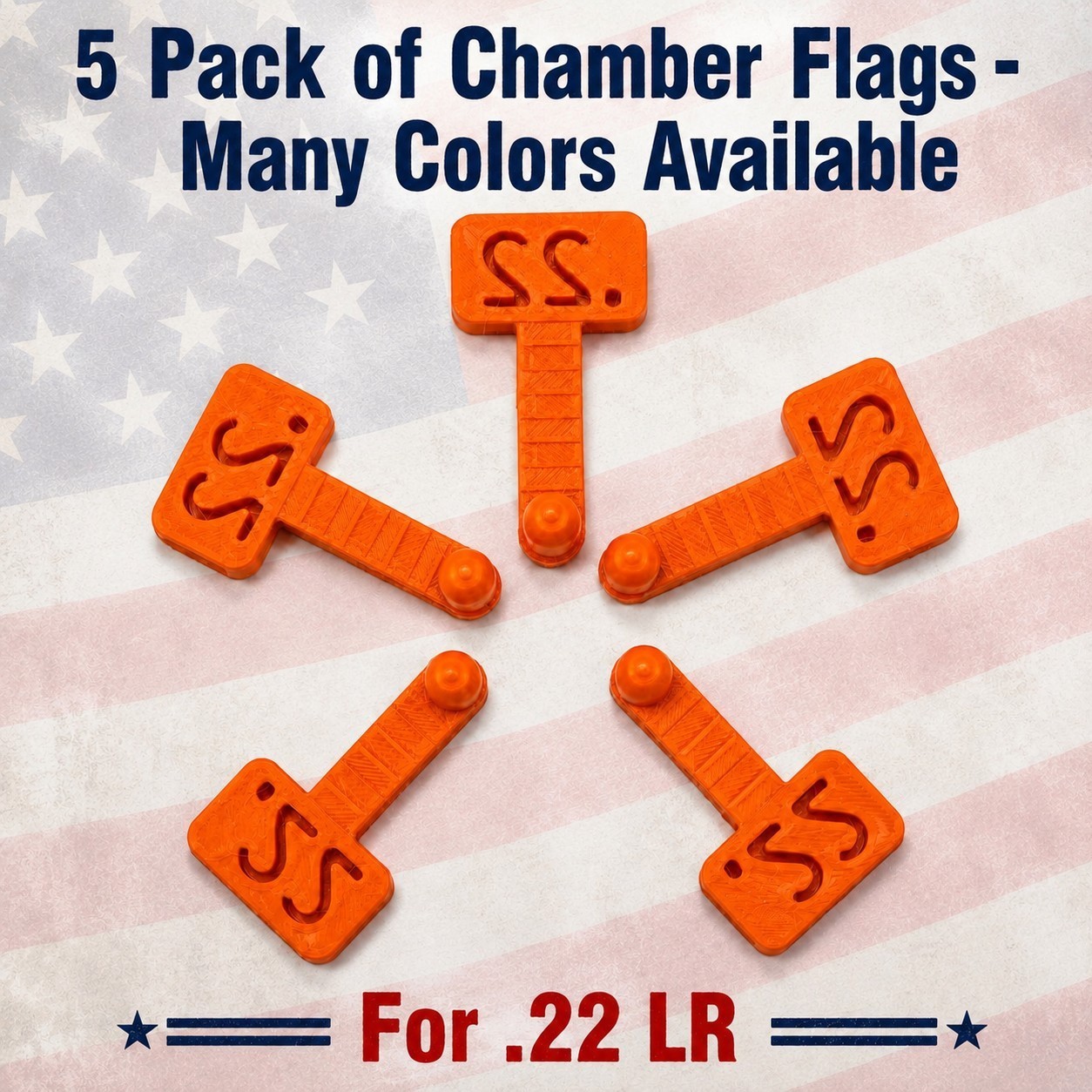 Empty Chamber Flag - Safe, Clear Gun Indicator for Pistol & Rifle - 5 Pack