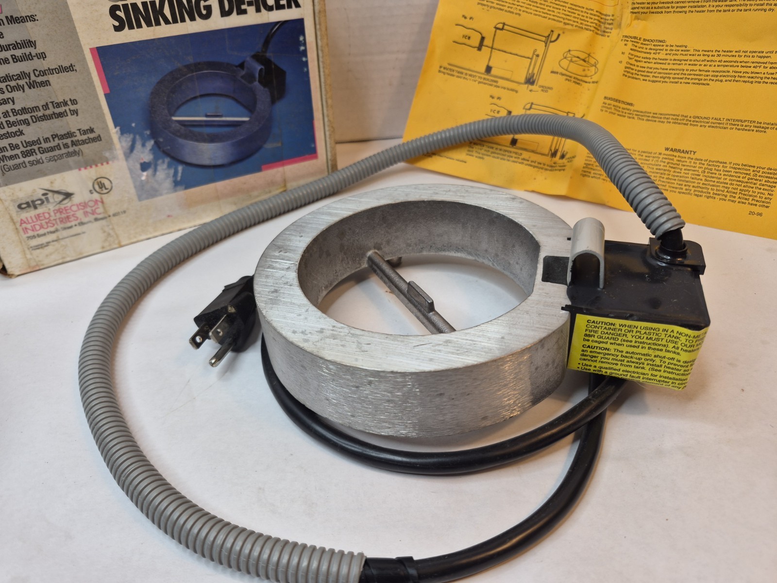 API Cast Aluminum Sinking De-icer Water Tank Heater