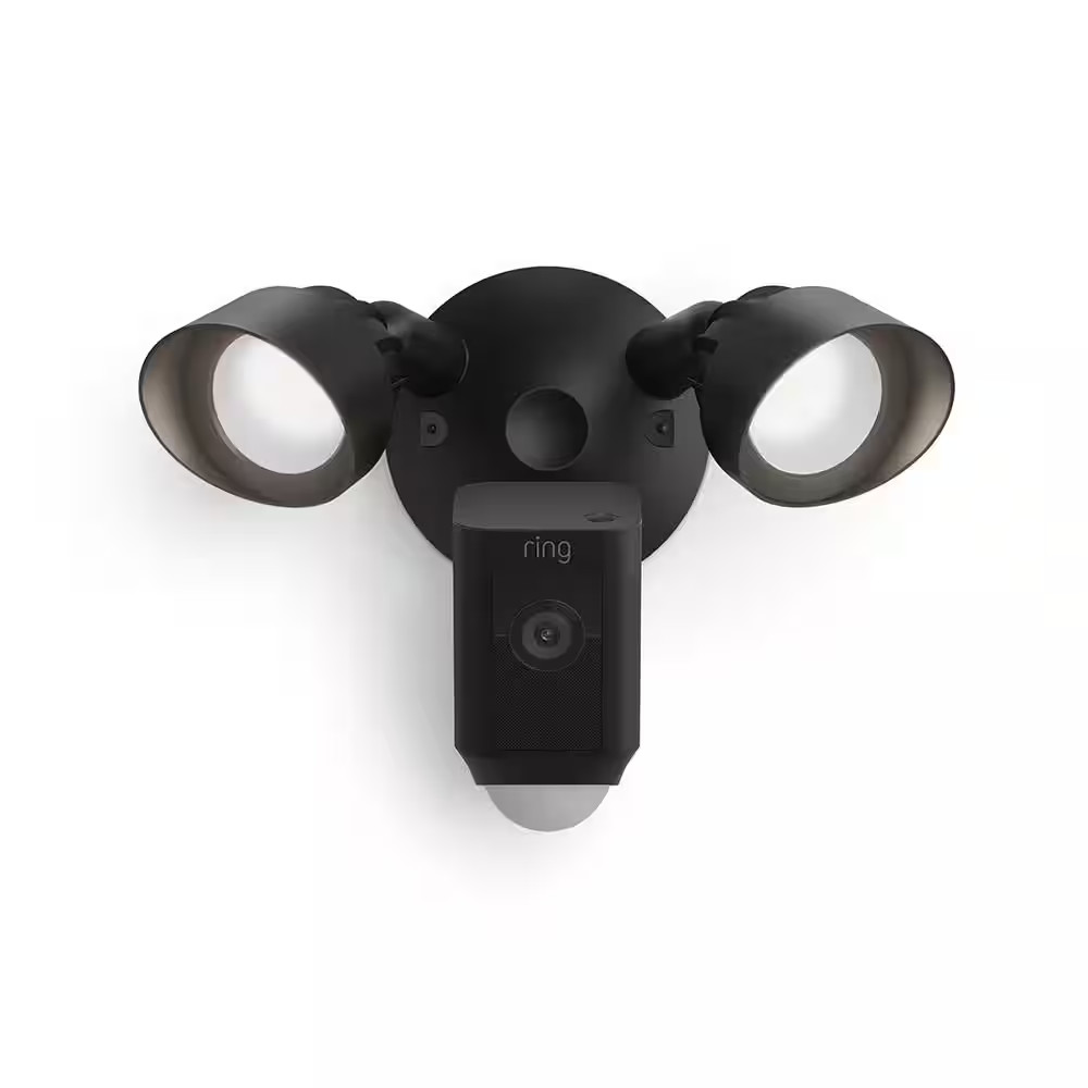 Floodlight Cam plus Wired - Outdoor Smart Security Camera with Two LED Lights, T