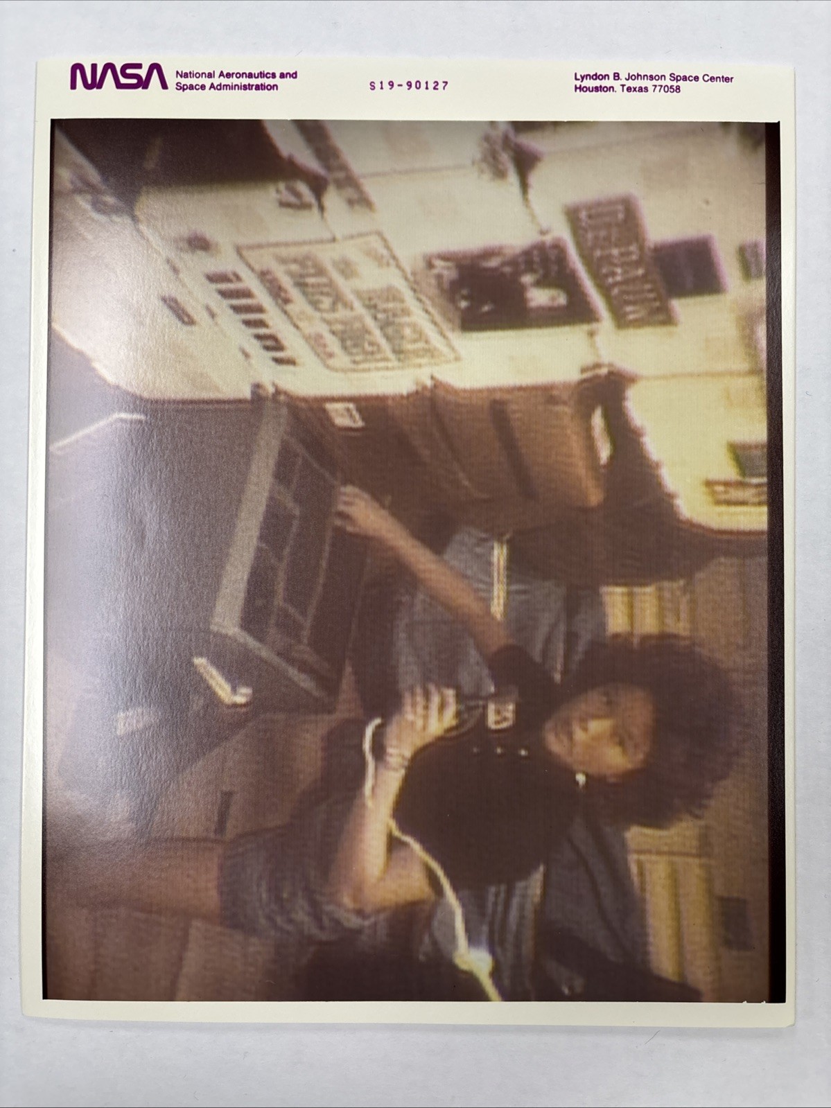 NASA STS-51A Anna Fisher Earth Orbit Giving Tour Press Photo