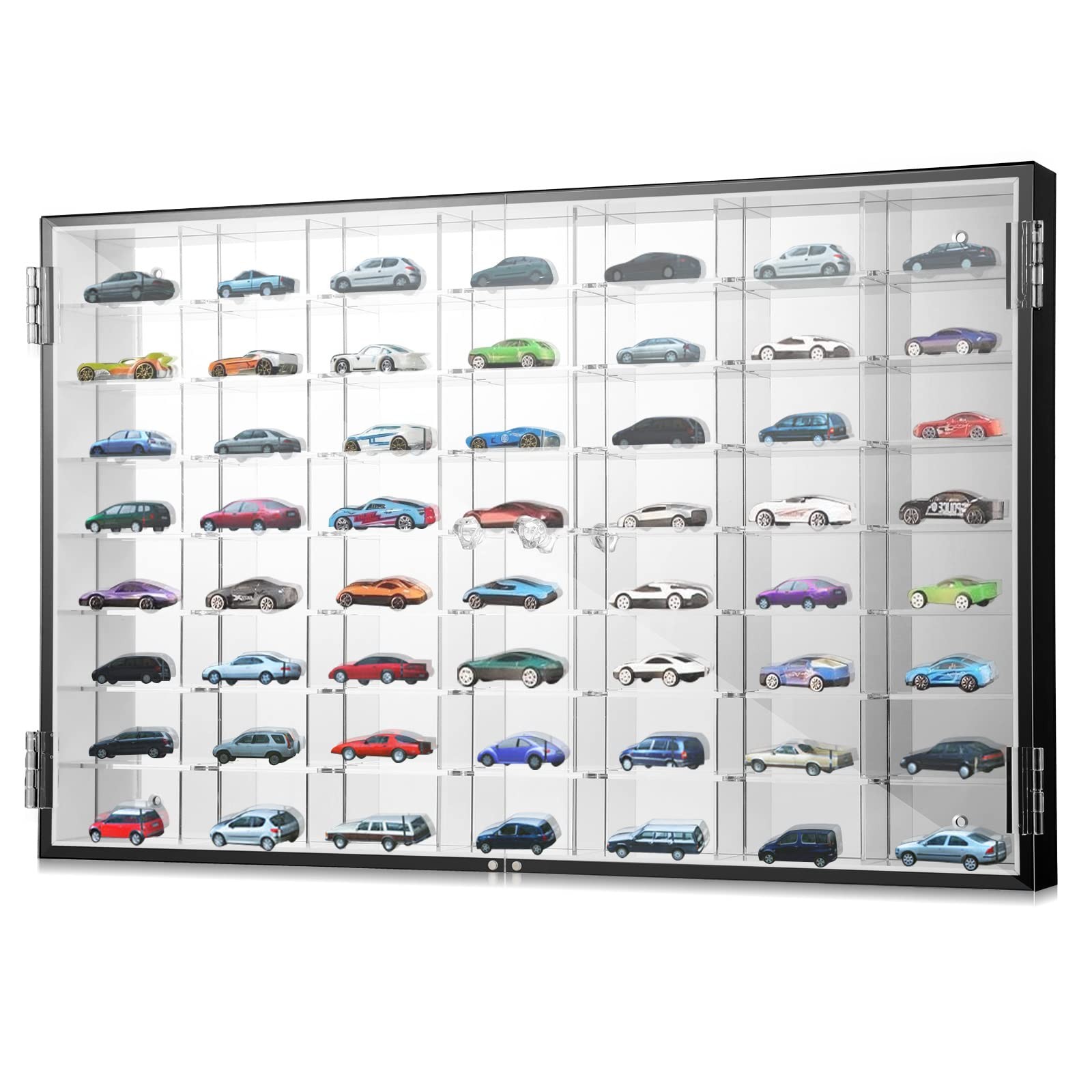 Suzile 1/64 Diecast Acrylic Display Case Car Wall Model Clear