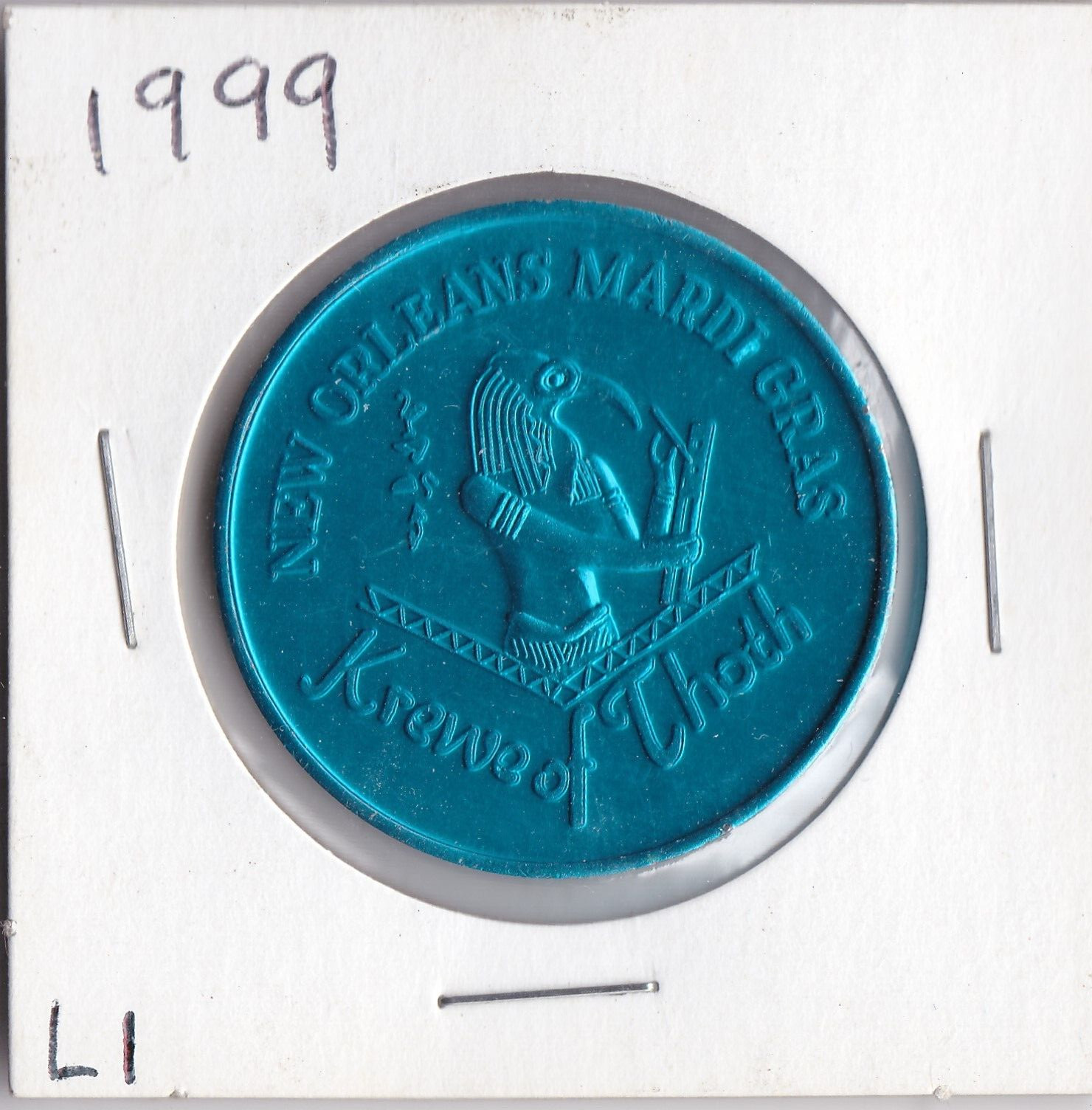 1999 KREWE OF Thoth/IN THE BEGINNING 1999  Mardi Gras DOUBLOON (L1)