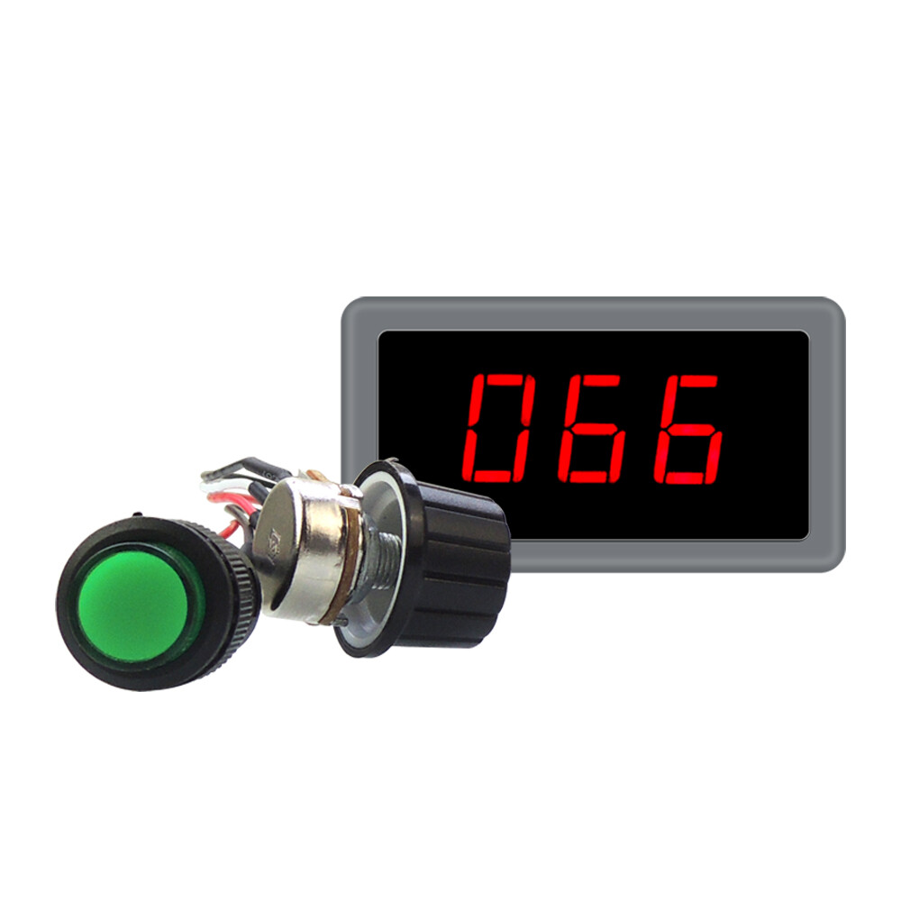 PWM DC 12-40V 15A Brush Motor Speed Switch Controller Governor Digital Display