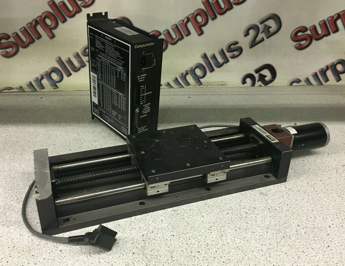 Parker 506101S-1P0 Linear Positioning Table W/ Parker Compumotor S6 Driver