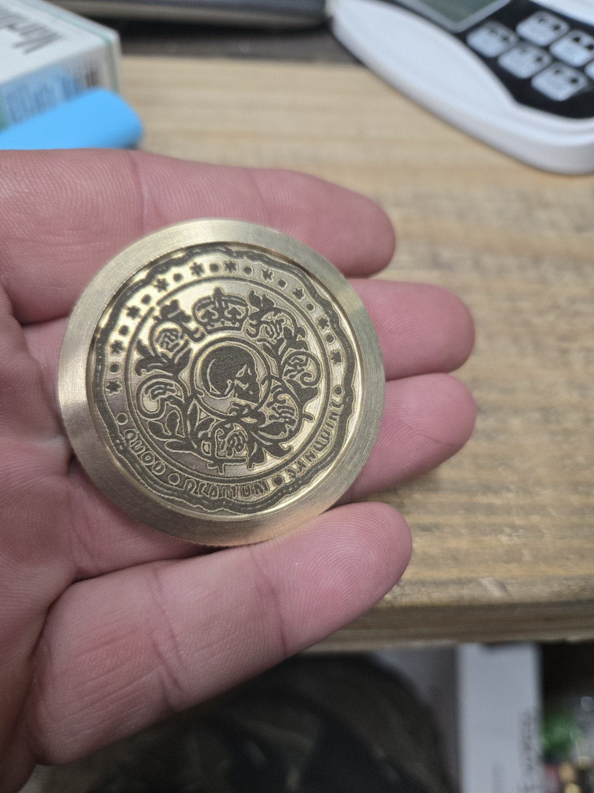 john wick baba yaga Coin 15. Oz Solid Brass With Floating Display