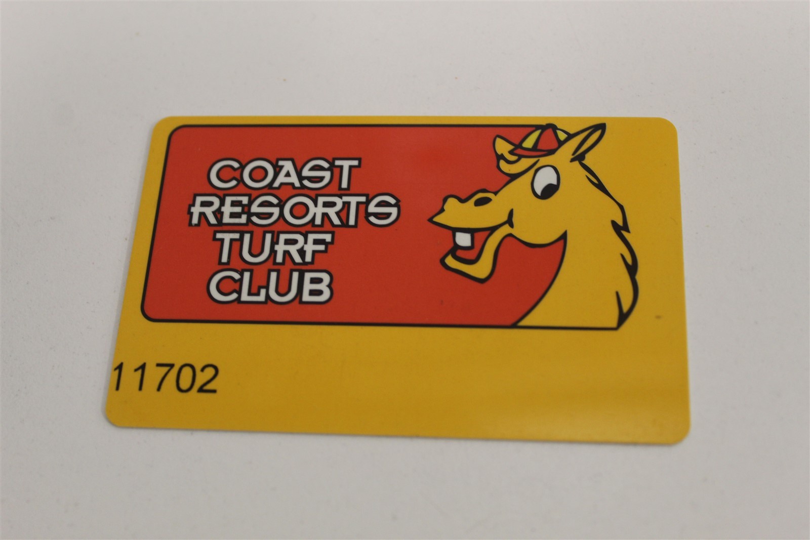 COAST RESORTS TURN CLUB RACE BOOK CARD