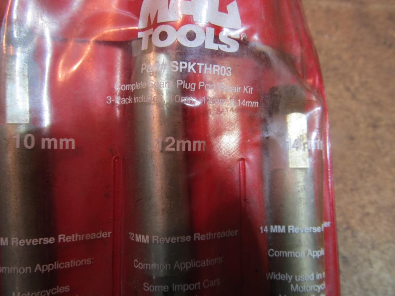 Mac Tools SPKTHR03 Spark Plug Thread Repair Set. 10mm 12mm 14mm
