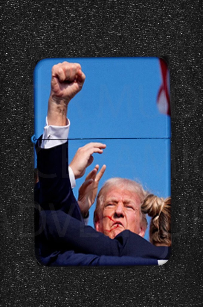 President DONALD J TRUMP FIST UP FIGHT Lighter- READ DESCRIPTION BEFORE BUYING