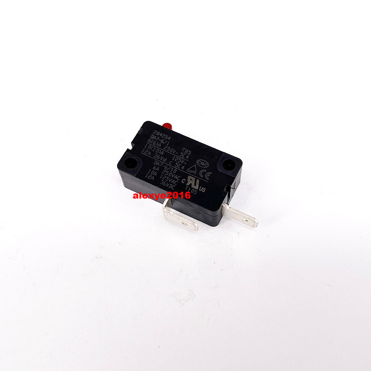 1PCS JIABEN DA7-6/1 DA7-6/10 2 Pins Normally Open Microswitch no Press Lever