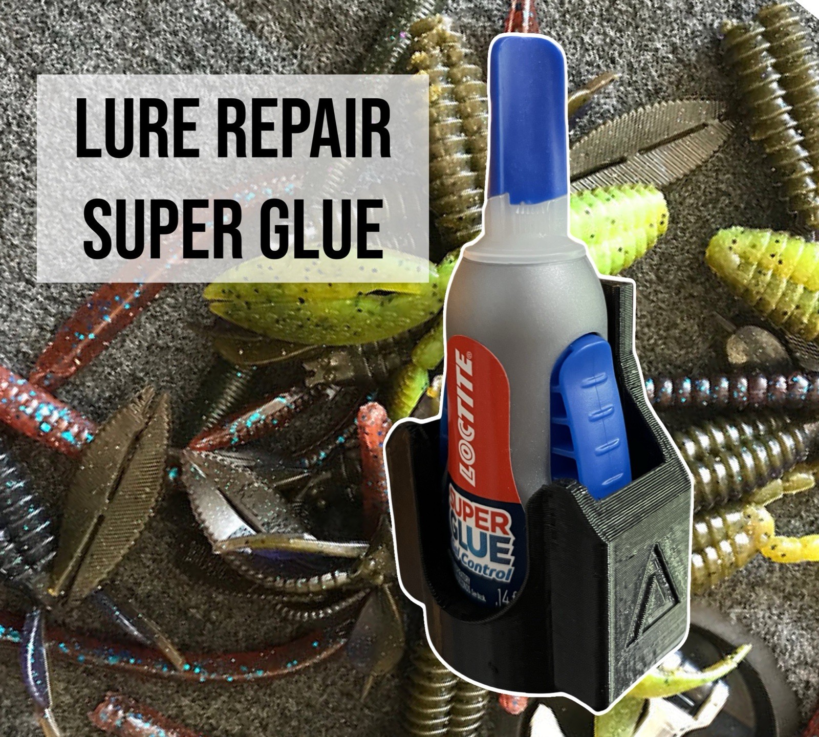 Super Glue Holder For Tournament Fishing Boats-Repair Lures Quickly & Save Money