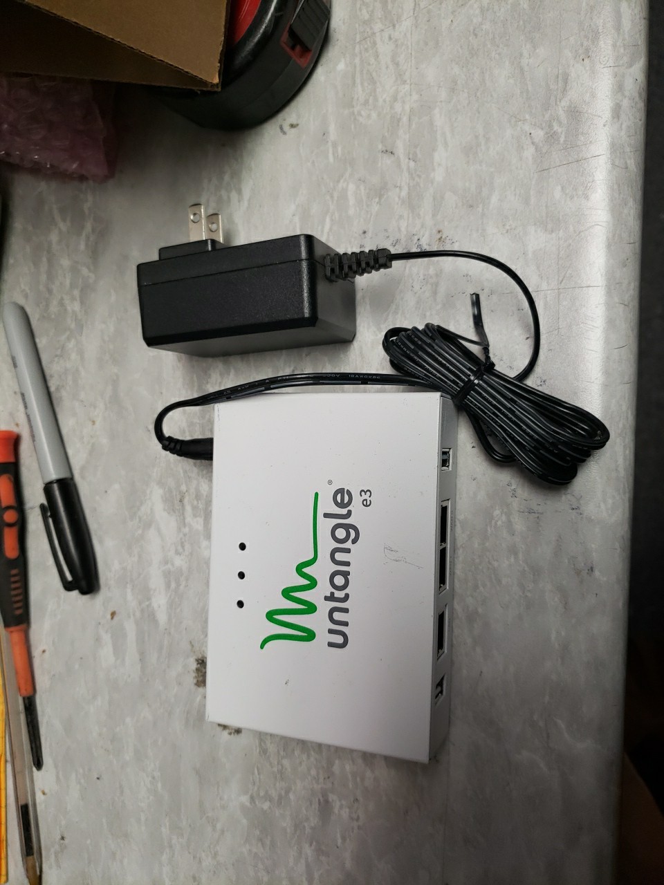 Untangle Firewall e3 with power cord free ship