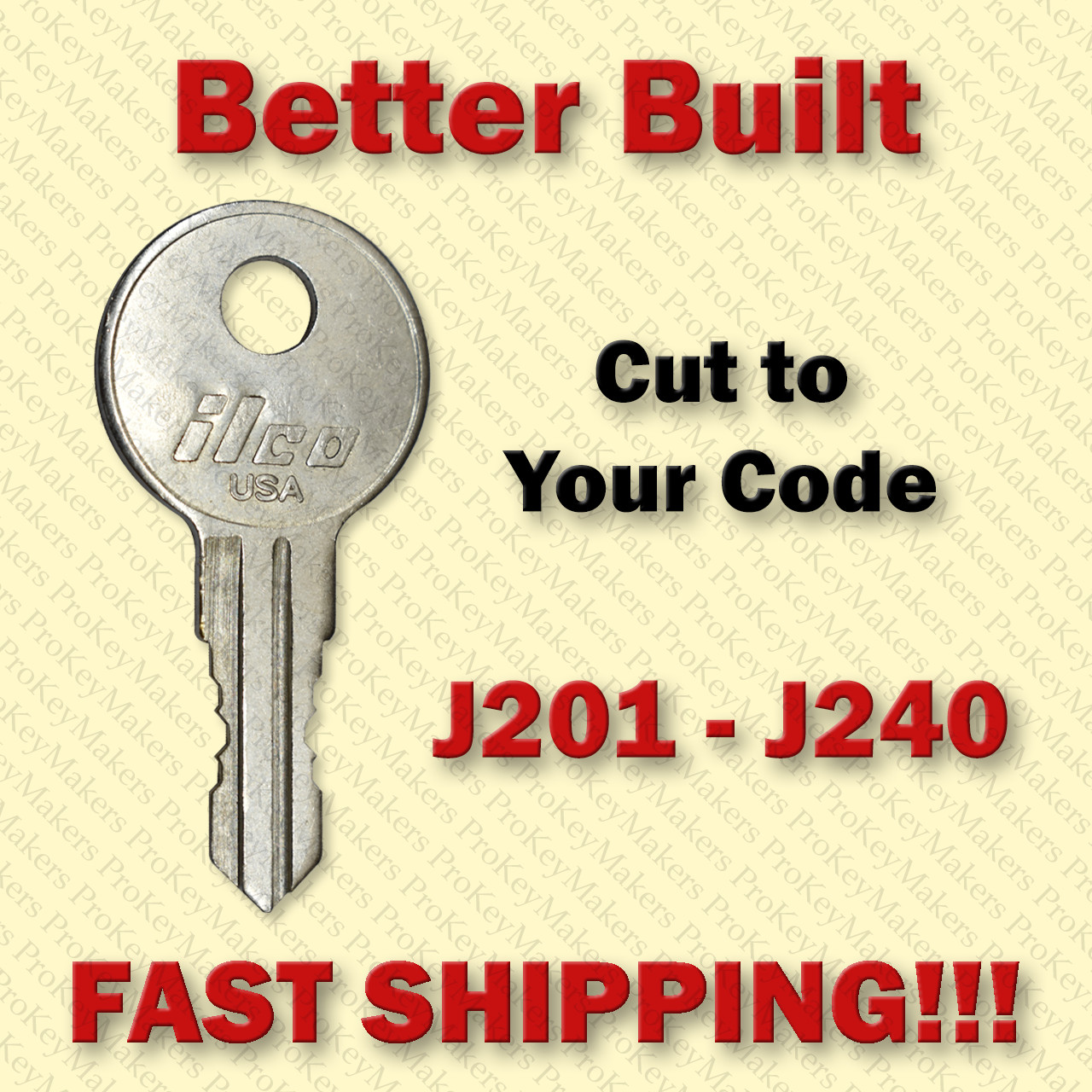 Better Built Truck & Tool Box Key / Select your code / key Series J201-J240