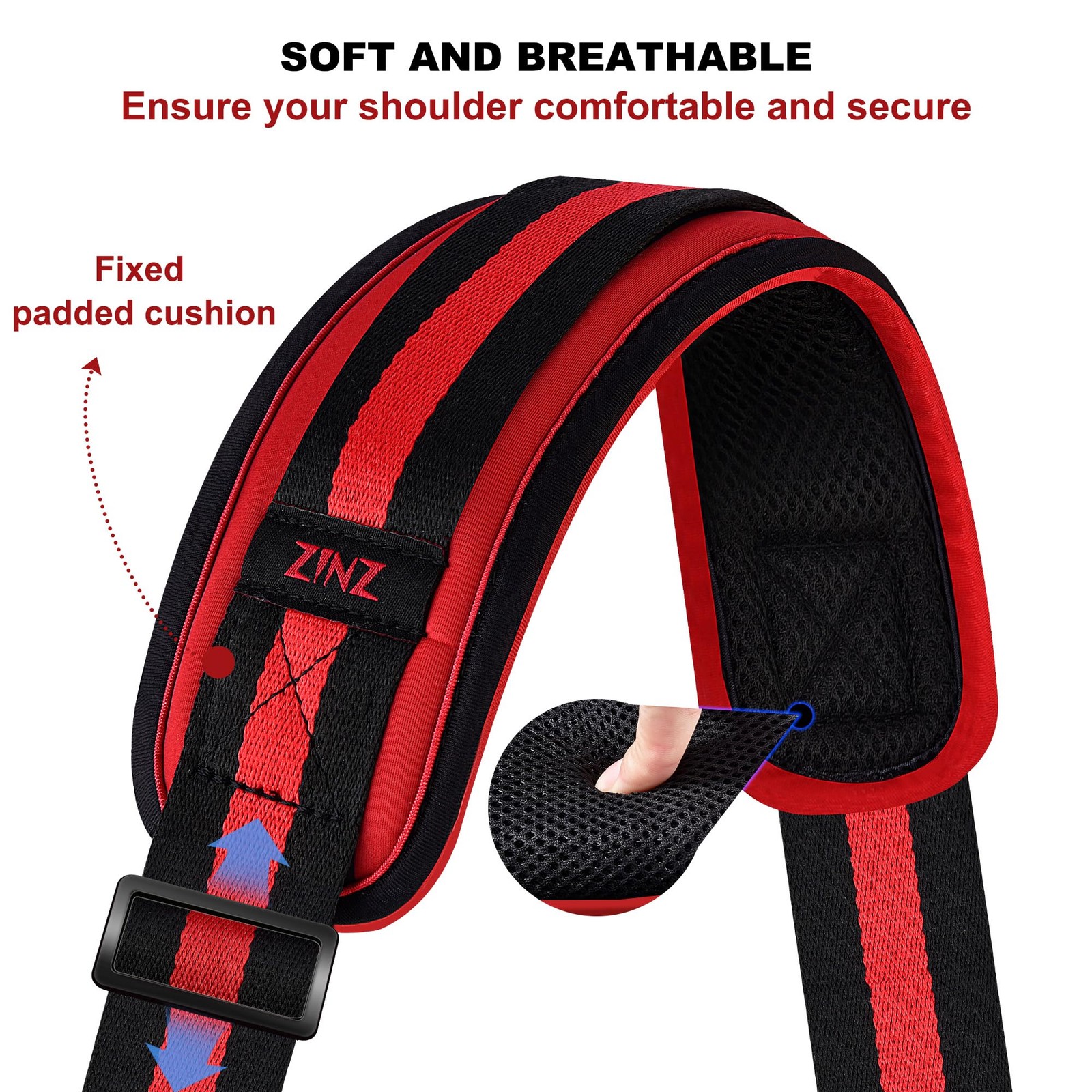 Shoulder Strap - 59 Inch Universal Heavy-duty Adjustable Strap with Ultra-thi...