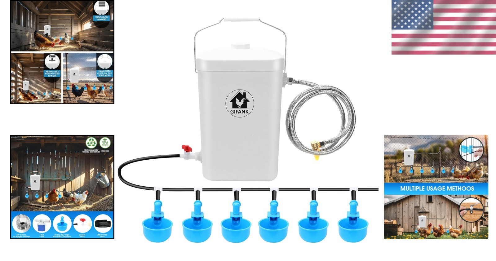 Automatic Chicken Waterer Blue 3G