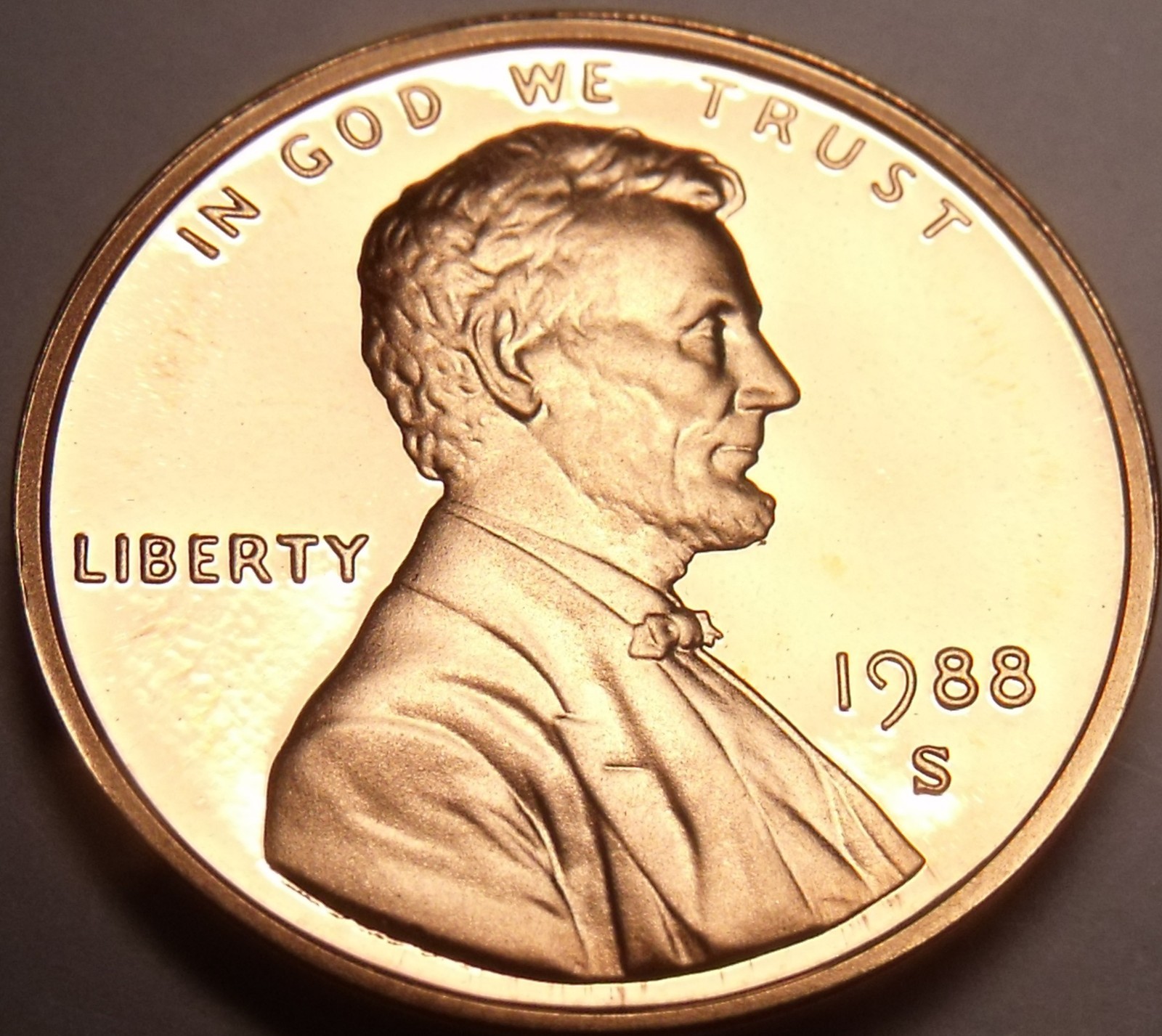 Scarce United States Proof 1988-S Lincoln Cent~Double Eights~Free Shipping