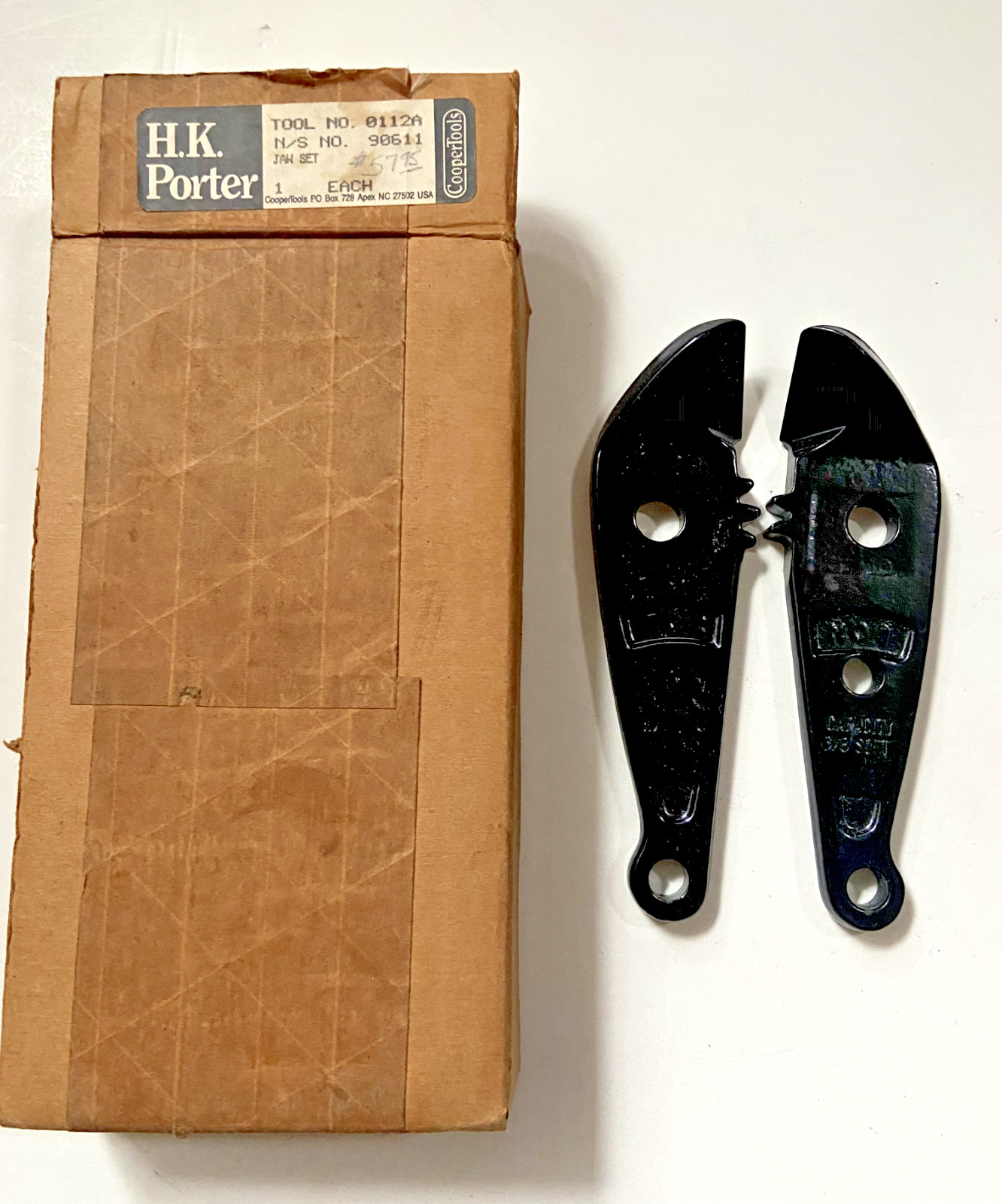 HK Porter No. 1 Replacement Bolt Cutter Jaws Set 0111A