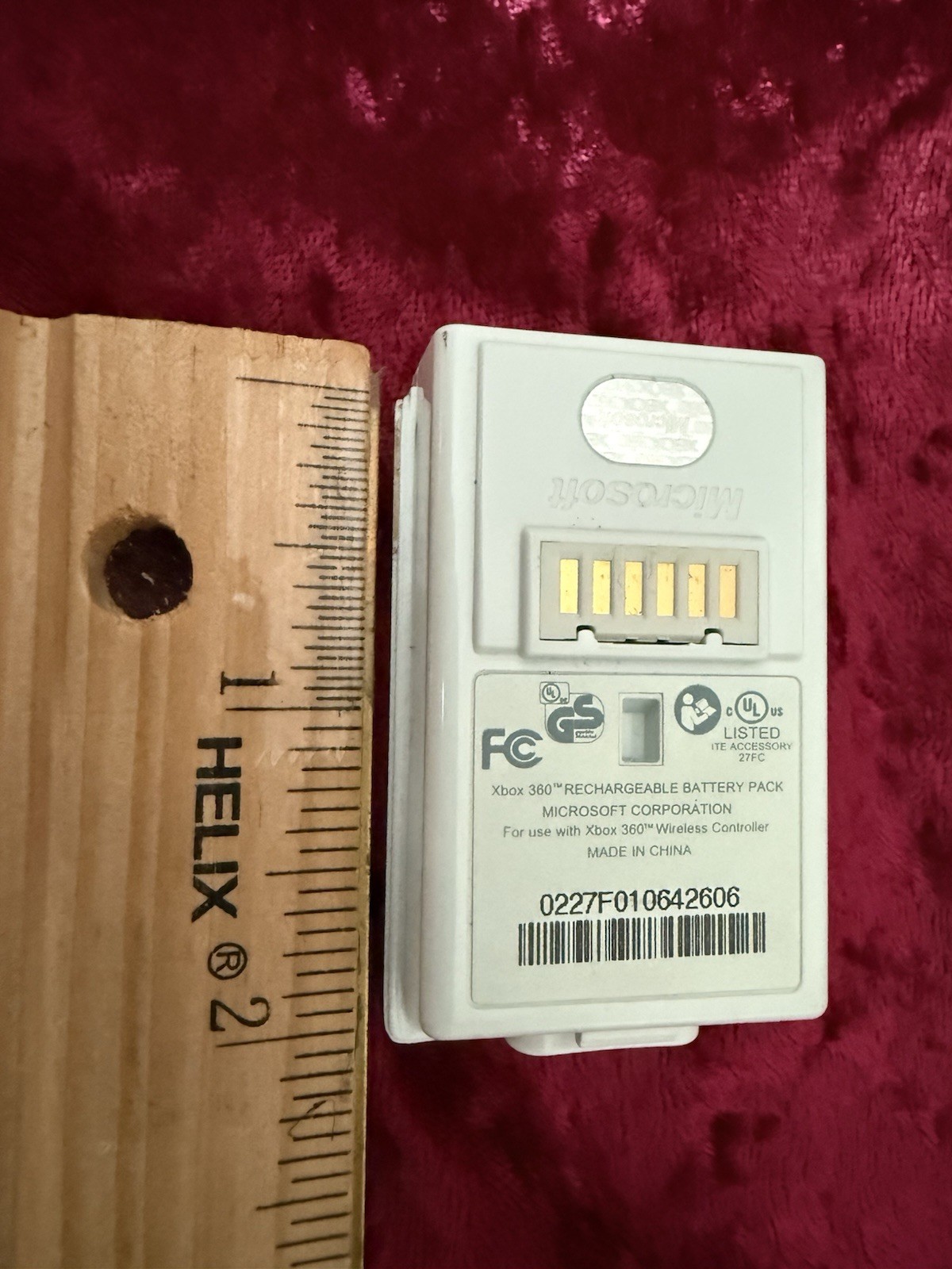 Official Microsoft Xbox 360 White Rechargeable Battery Pack Controller OEM
