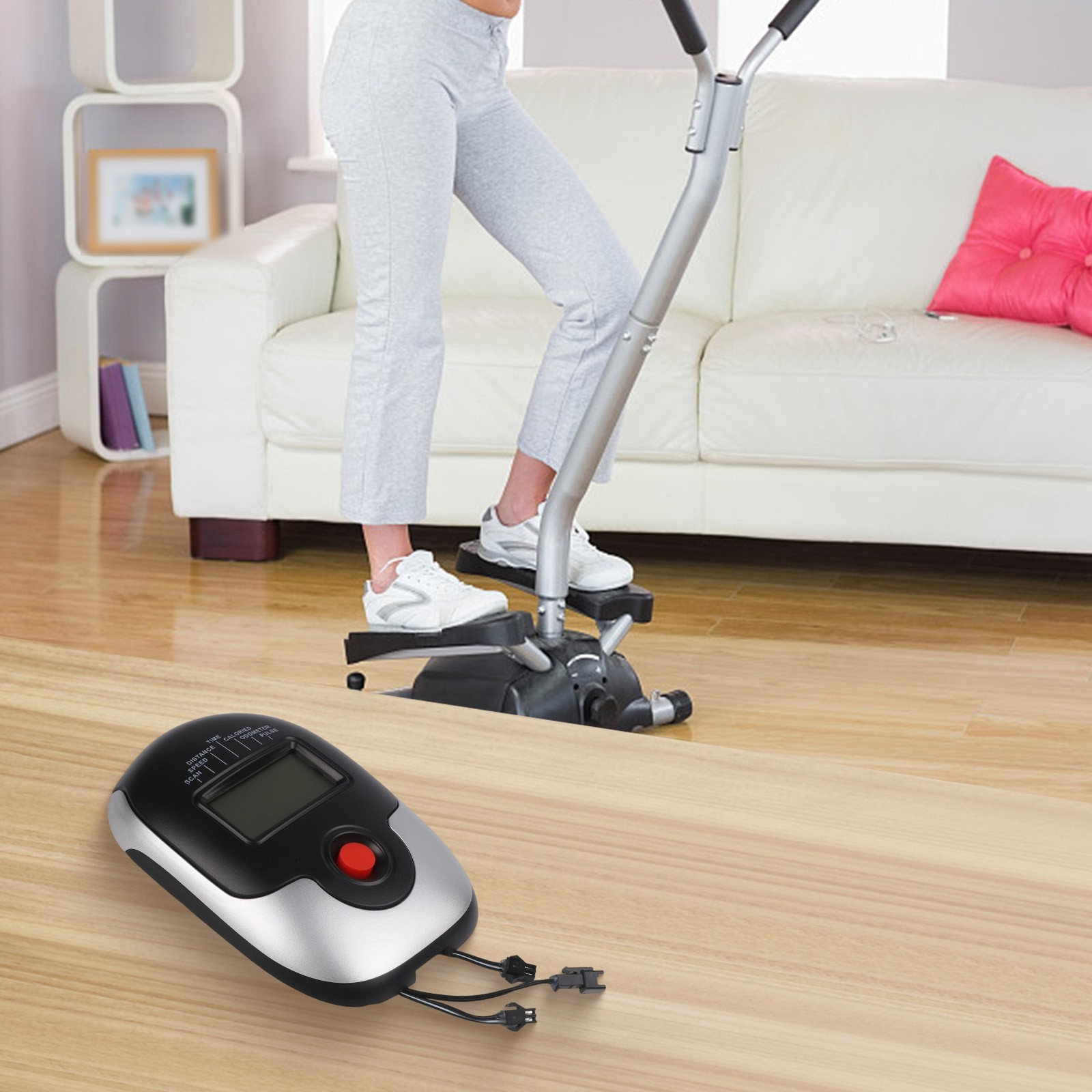 Digital Speedmeter for Stationary Bikes Featuring LED Display and Easy Use