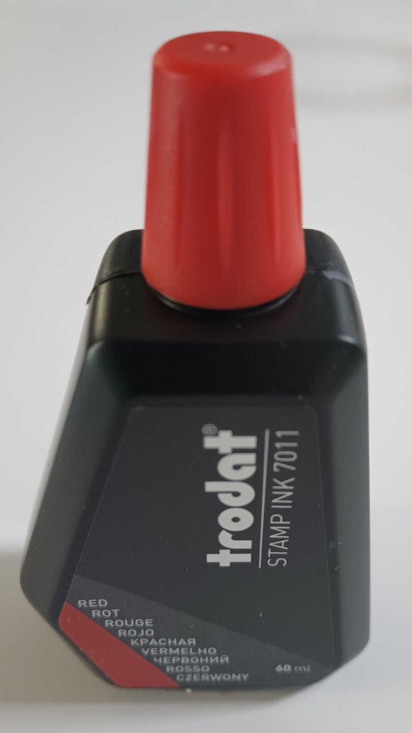 Trodat Stamp Ink Red 60 ml Water-Based