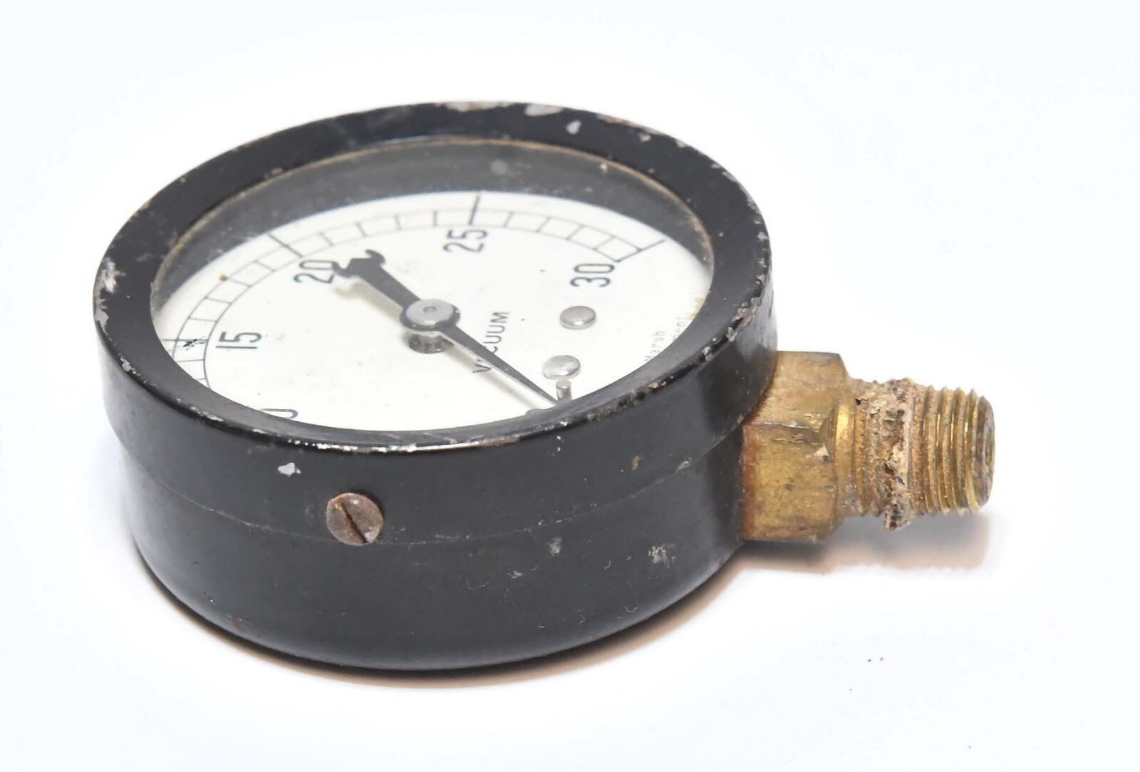 VINTAGE INDUSTRIAL MARSH VACUUM GAUGE STEAMPUNK