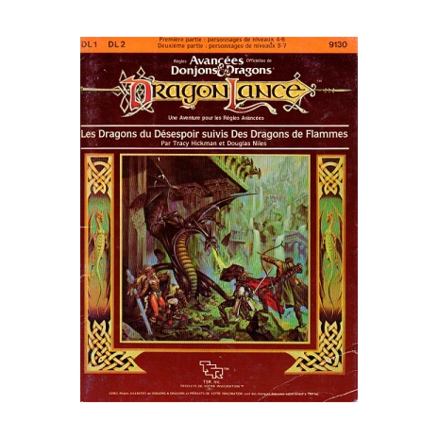 TSR Dragonlance  Les Dragons du Desespoir Suivis Des Dragons de Flammes (Dr VG