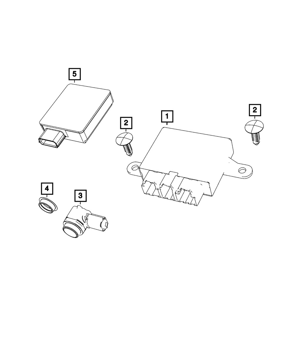 Genuine Mopar Blind Spot Detection Module 04672794AF