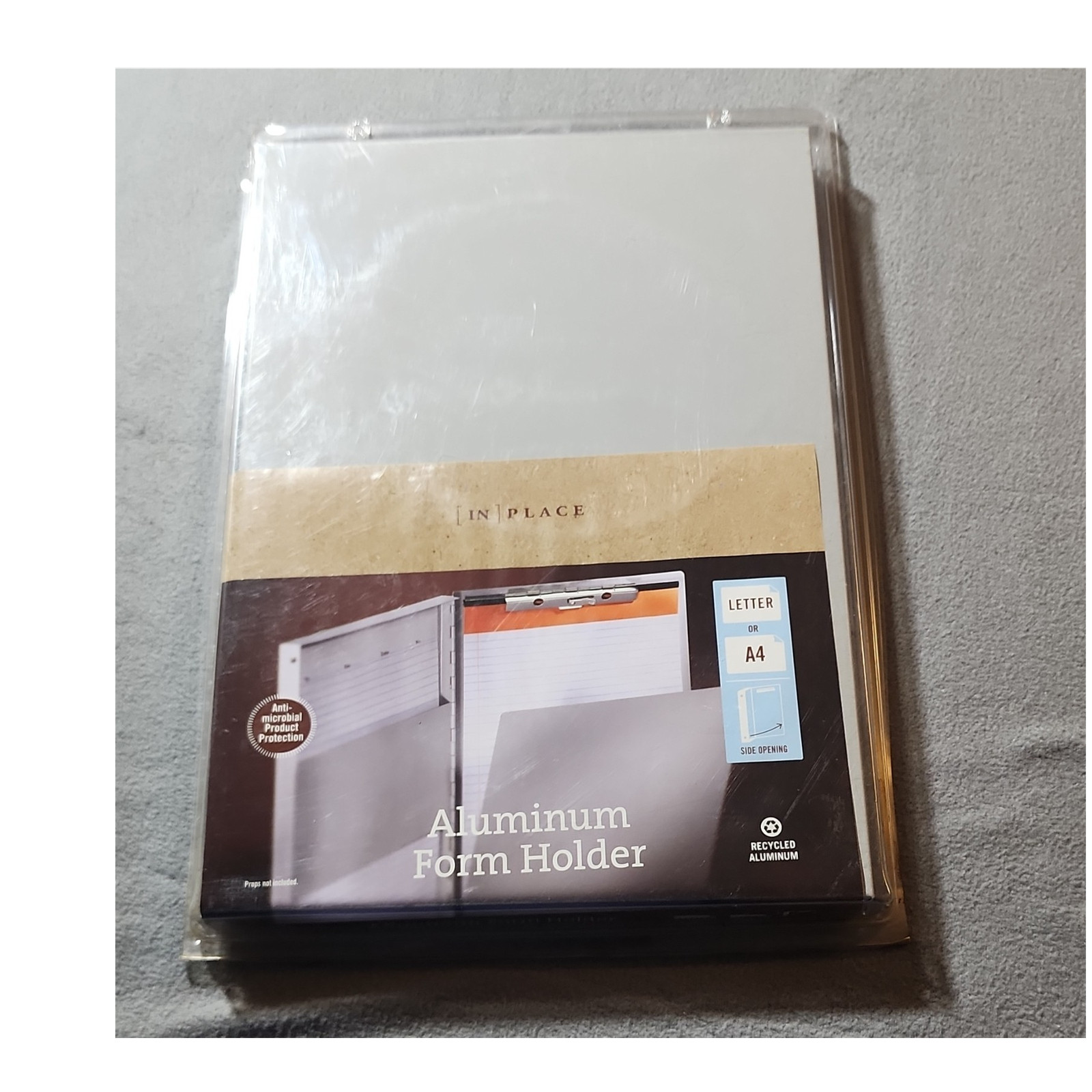 [IN]PLACE Aluminum Form Holder Anti-microbial Recycled Letter/A4 Silver