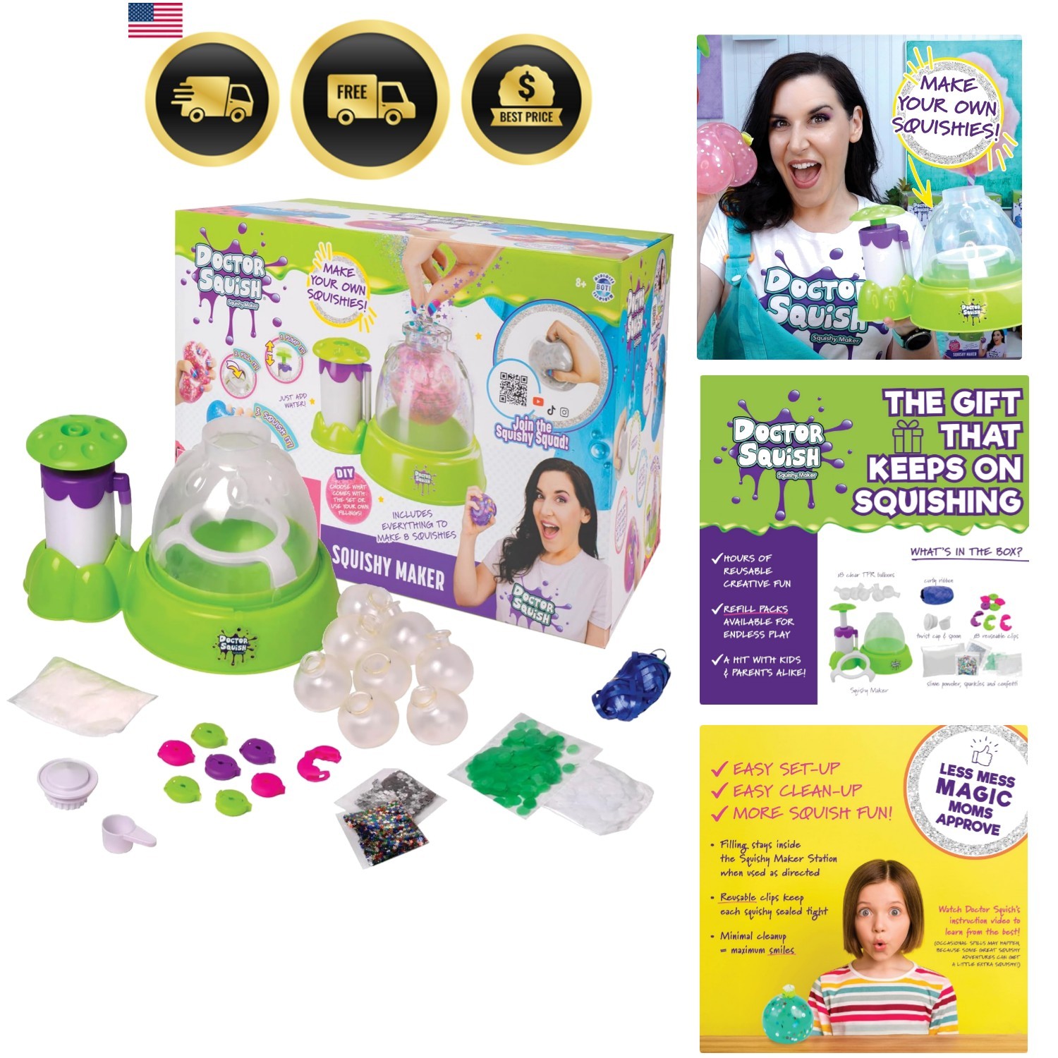 Squishy Maker Station | DIY Make Your Squishies Kit | All Inclusive with Spar...