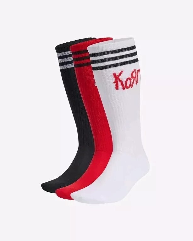 Adidas x Korn Socks | SIZE L | 3 Pack Limited Edition 30 Year Anniversary🔥LARGE