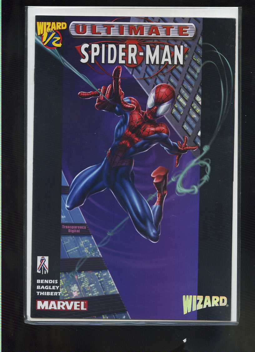 Ultiimate Spiderman Wizard  1/2 NM with COA  CBX1Y