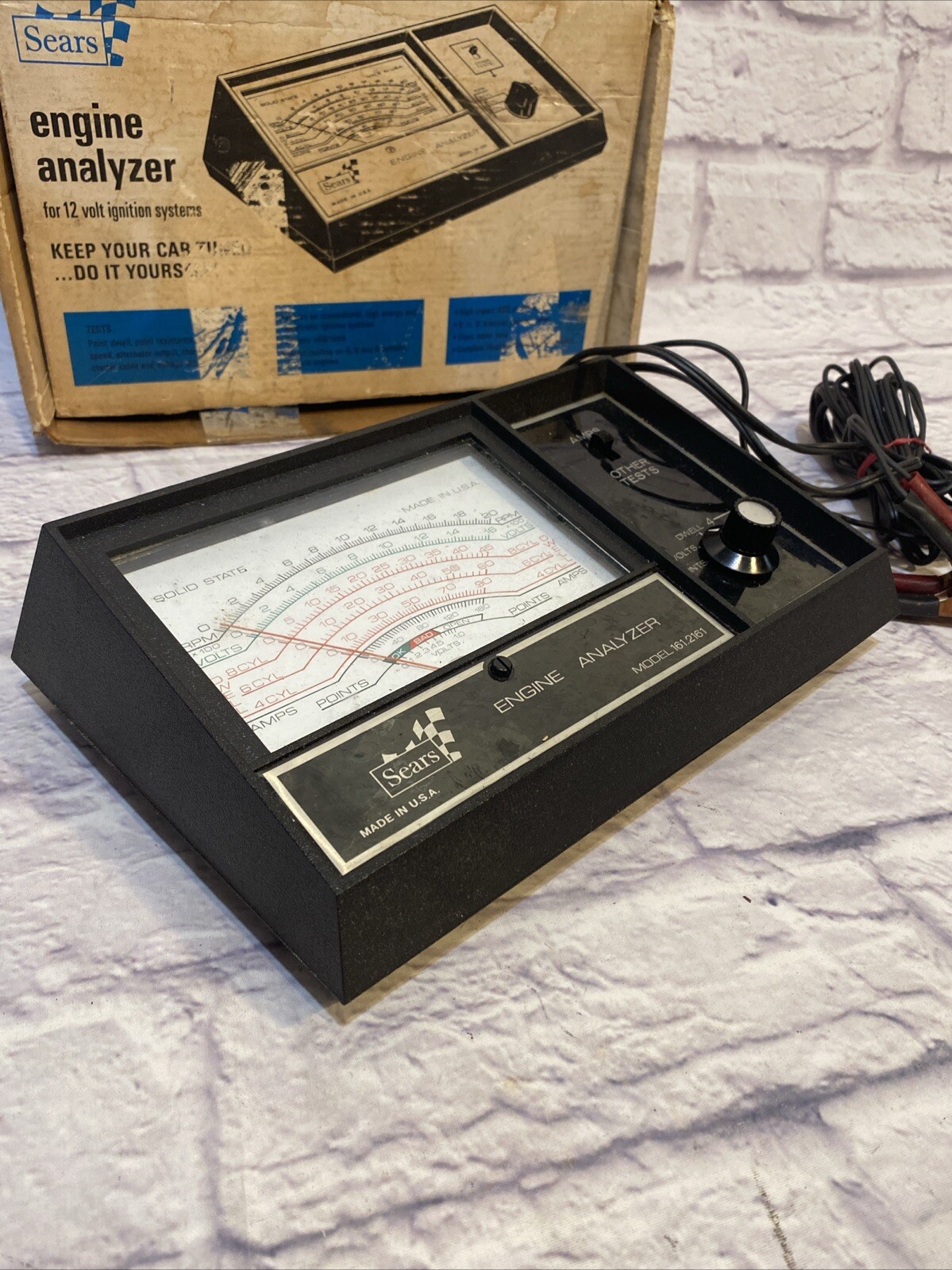 Vintage Sears Engine Analyzer Model 161-2161 - Untested Automobilia