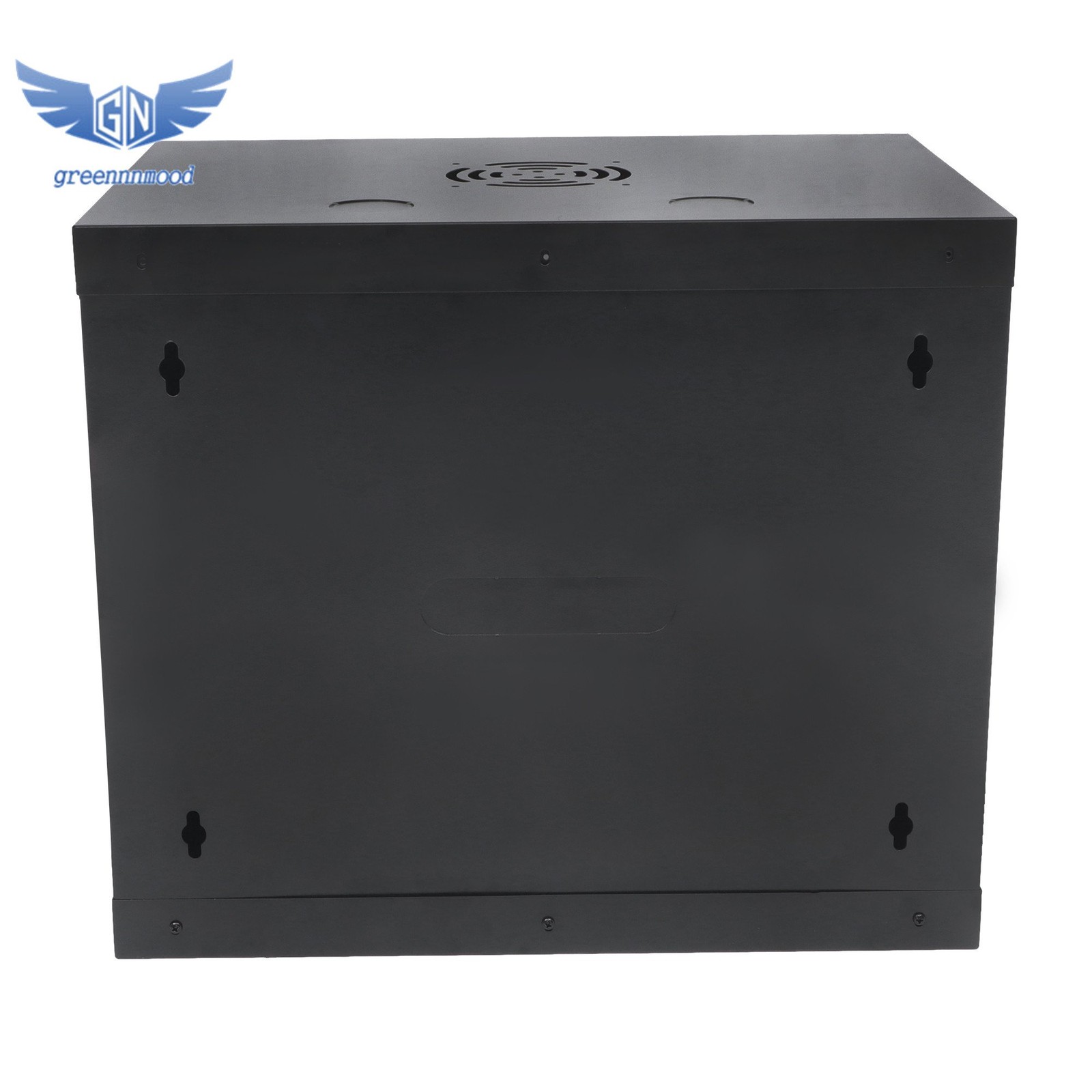 9U Wall Mount Network Server Rack Cabinet Enclosure 15.5'' Deep Door Lock Balck