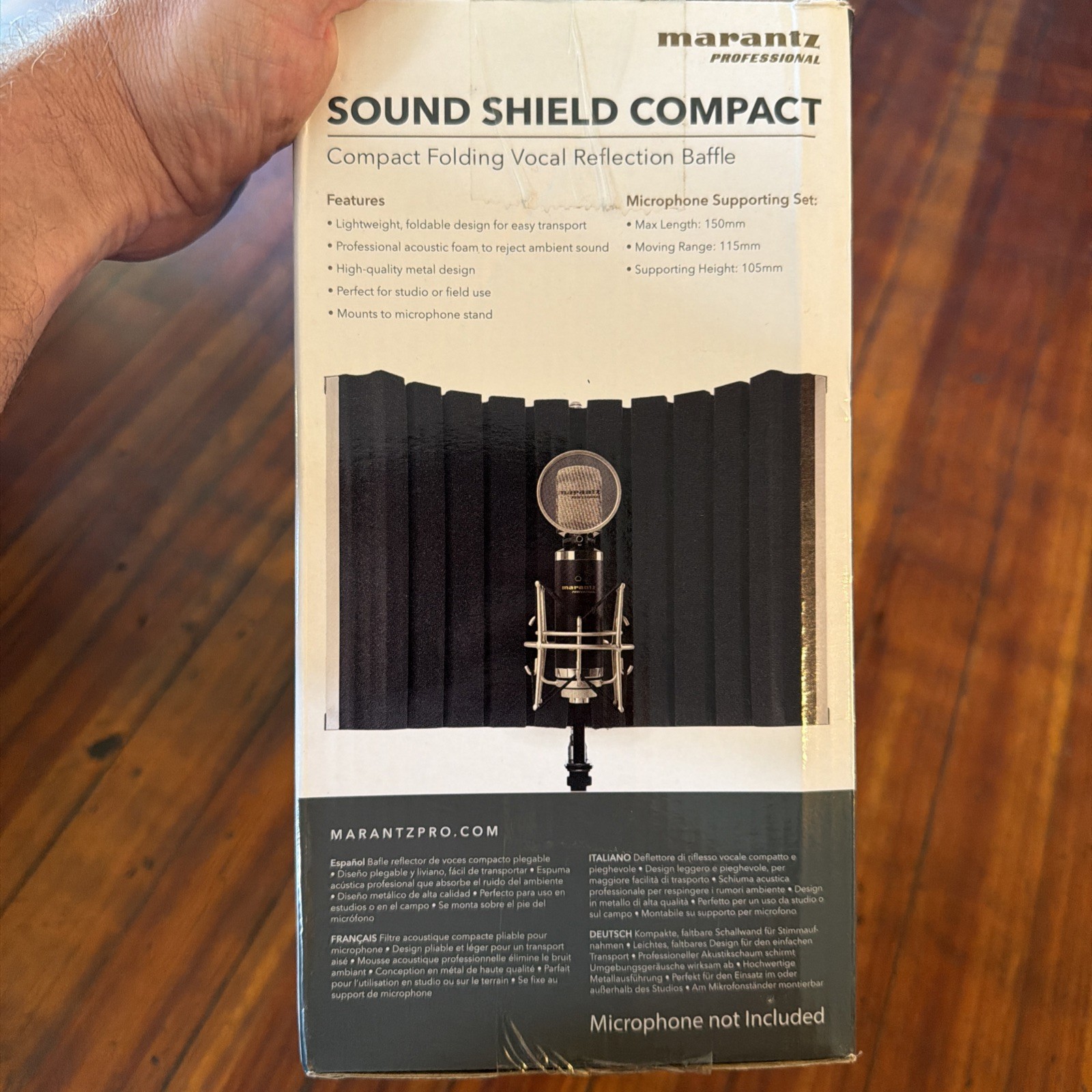 Marantz Professional Sound Shield Compact Folding Vocal Reflection Baffle