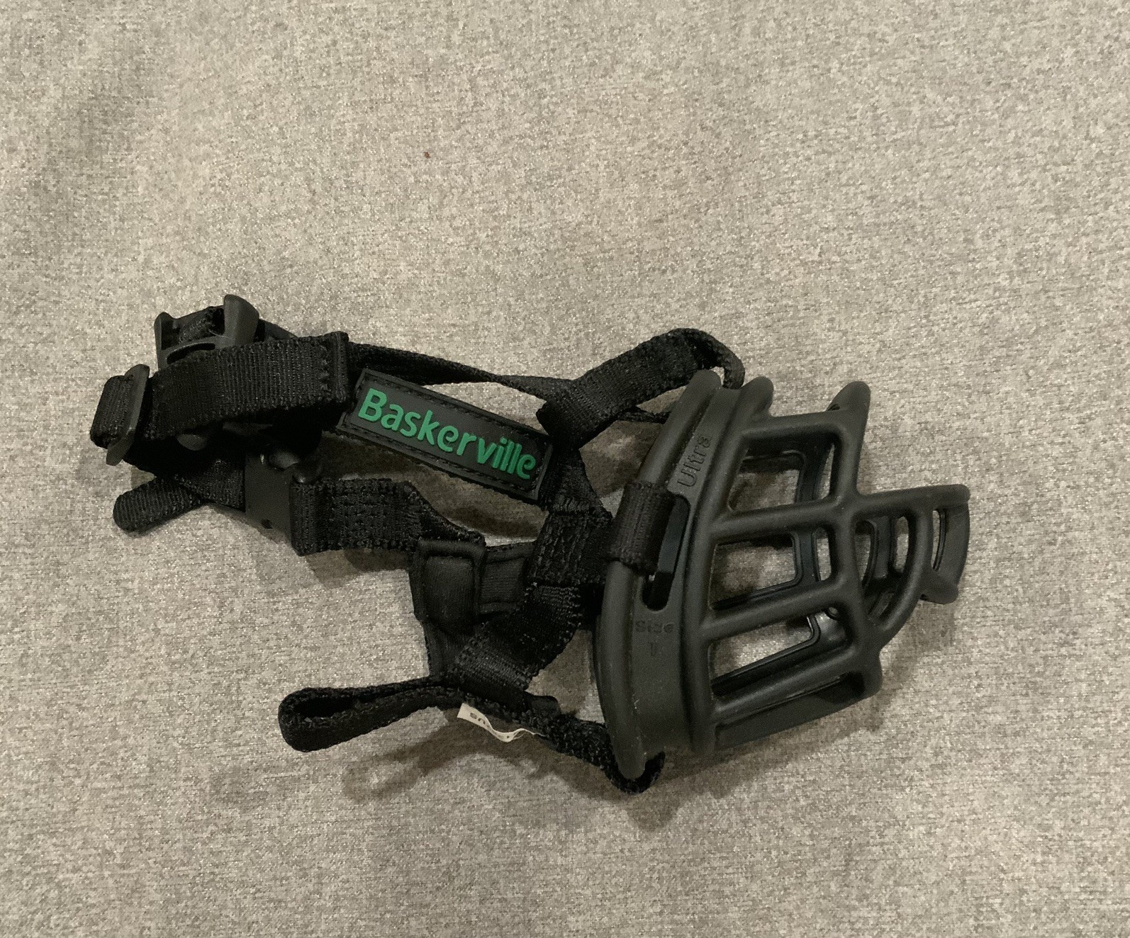 BASKERVILLE ULTRA MUZZLE Patented Breathable Dog Training Muzzle Small size 1