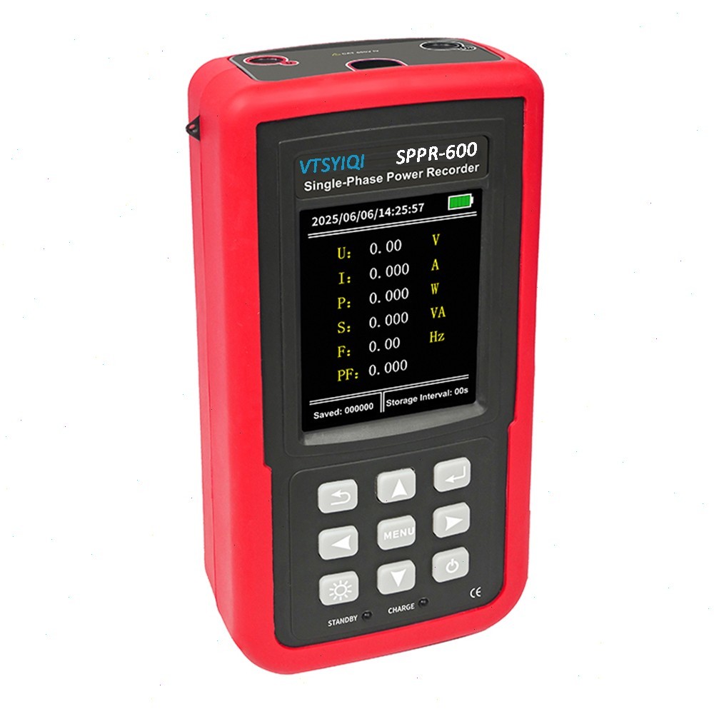 Single Phase Voltage Current Power Data Logger with Voltage Range 0.01V ~ 600V